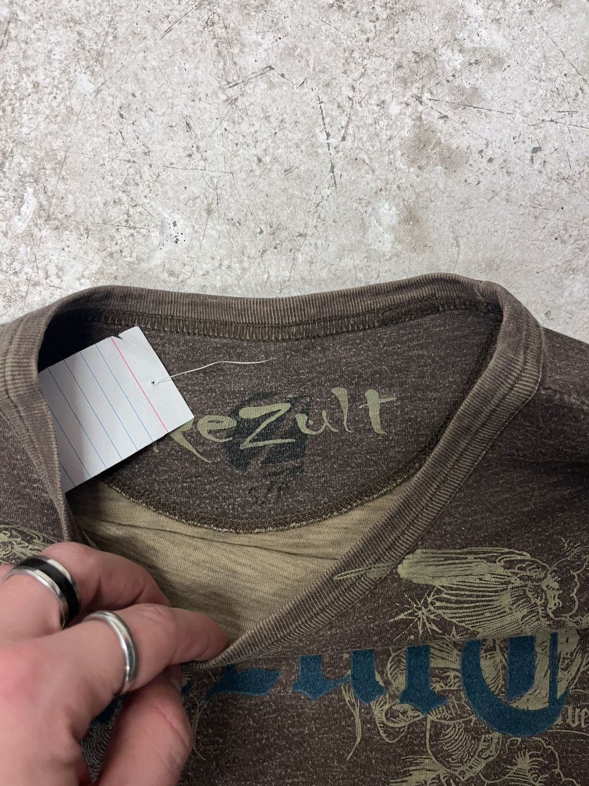 Vintage Brown y2k rezult long sleeve tee Size US S / EU 44-46 / 1 - 3 Thumbnail