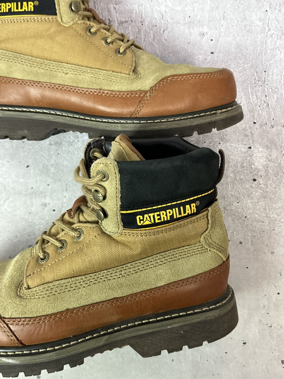 Nigel Cabourn Nigel Cabourn x Caterpillar Unisex leather Brown Utah Boots Size US 9.5 / EU 42-43 - 12 Thumbnail