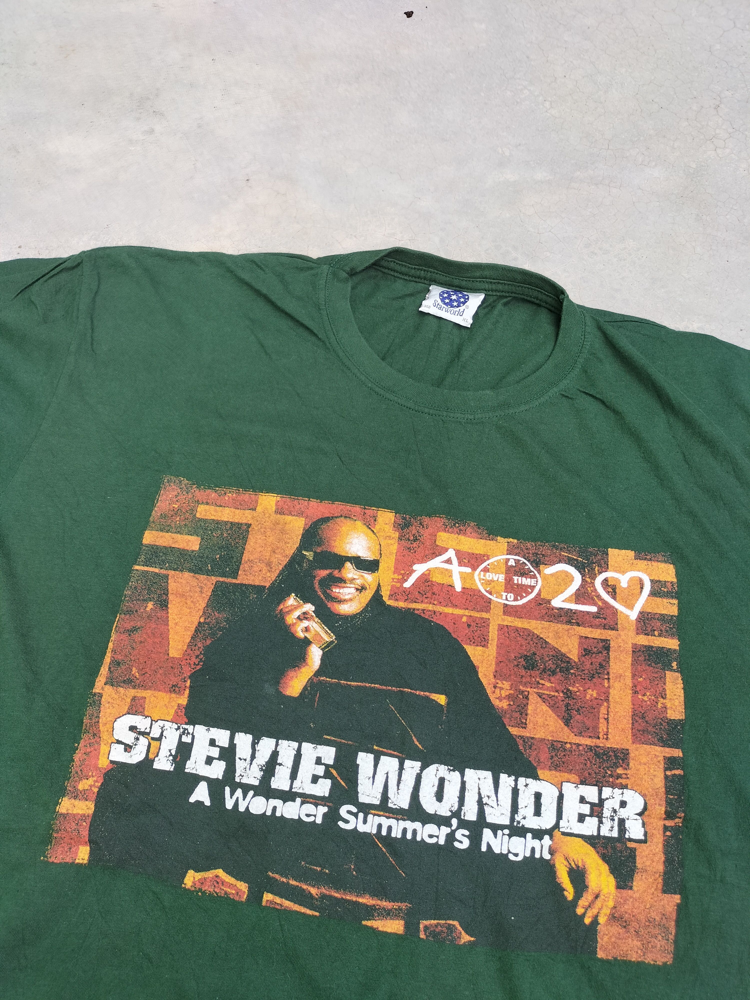 Band Tees Vintage Stevie Wonder Tour Tees Fashion music band Size US XL / EU 56 / 4 - 1 Thumbnail