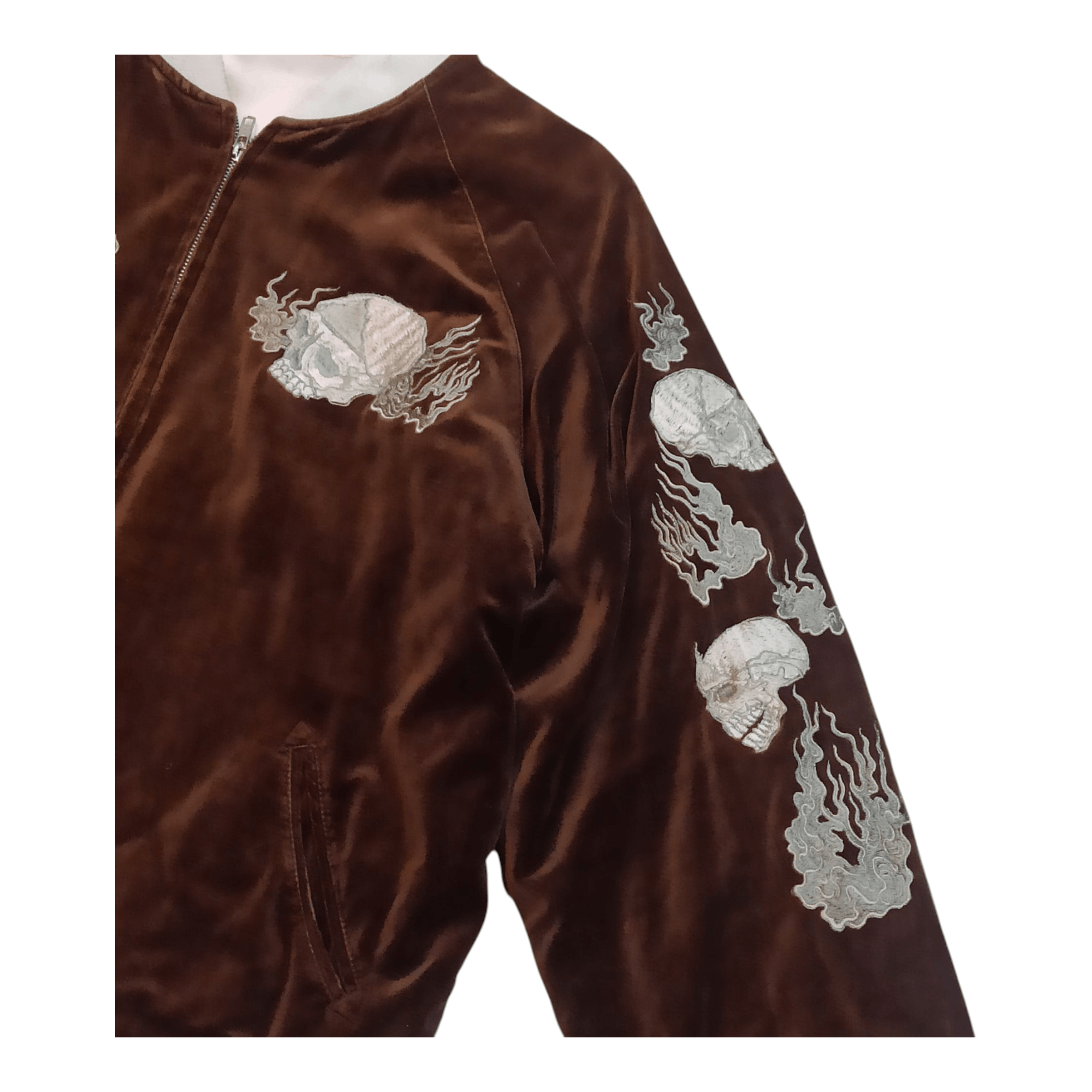 Japanese Brand × Vintage VINTAGE JAPANESE CLASSIC SKULL SUKAJAN REVERSIBLE Size US M / EU 48-50 / 2 - 6 Thumbnail