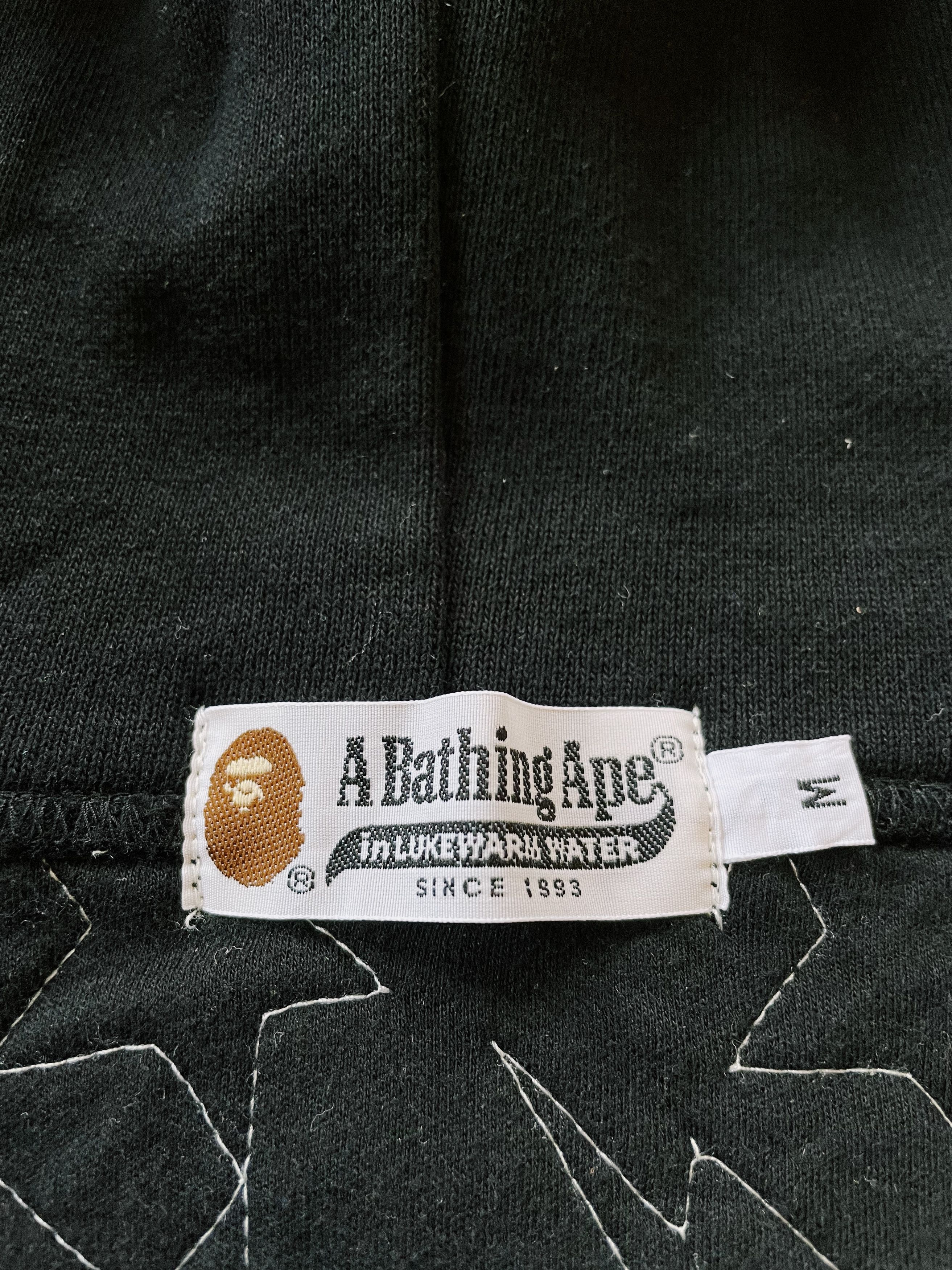 Bape Vintage Bape A Bathing Ape All Over Sta Logo Zip Hoodie Size US M / EU 48-50 / 2 - 3 Thumbnail