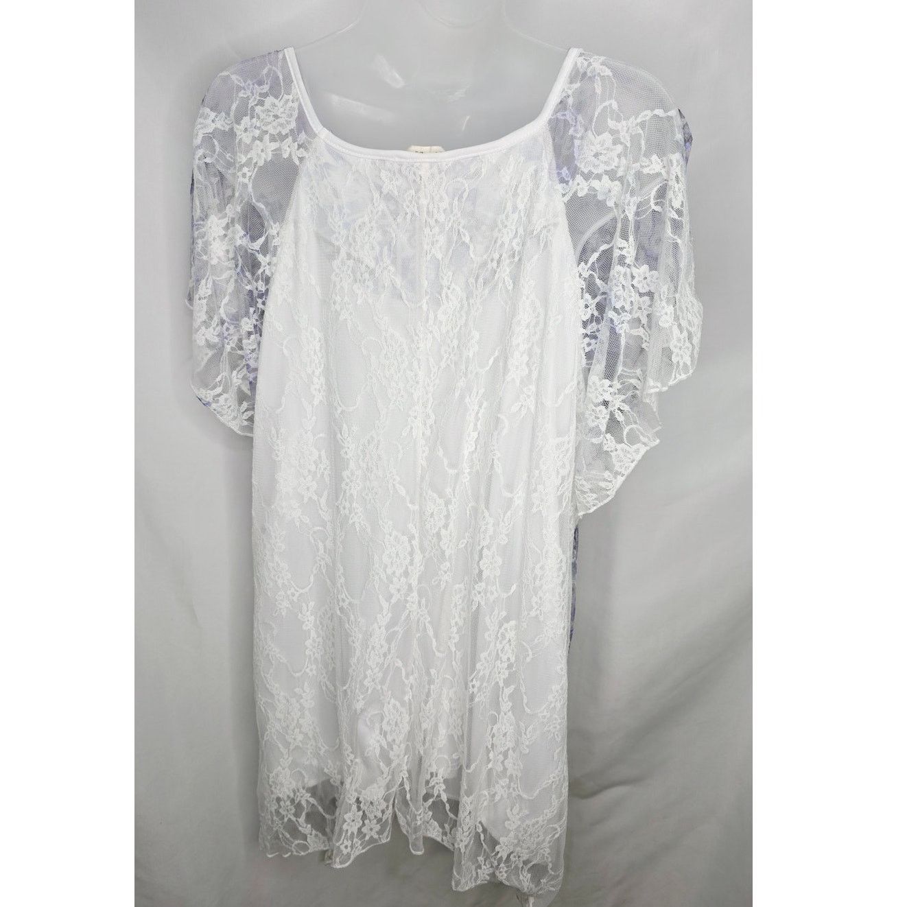 Other Womens 2X Sheer Lace Tunic Top Boho Fairycore Romantic Size XXL / US 16-18 / IT 52-54 - 2 Thumbnail