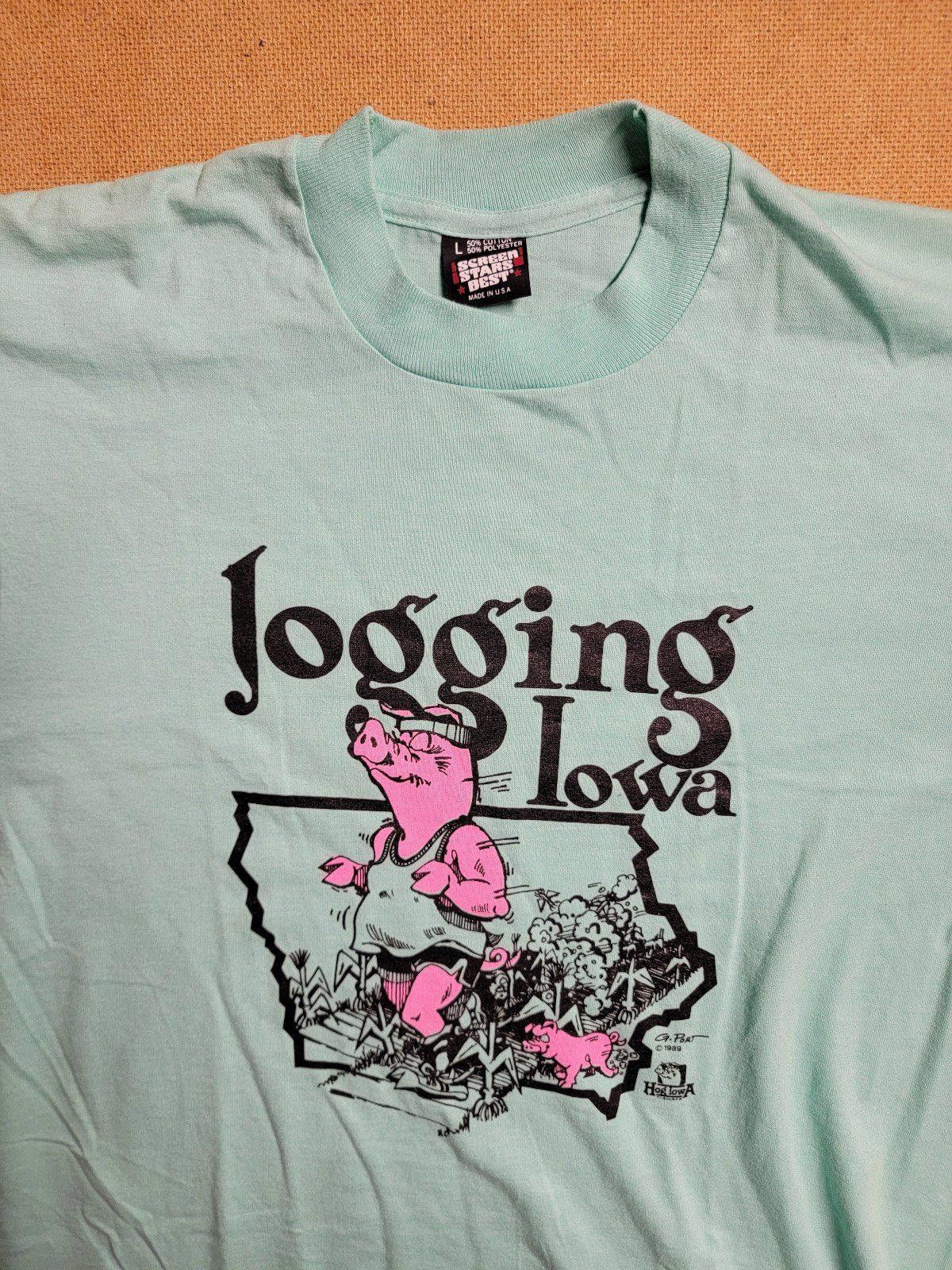 Other Vtg Screen Stars Best Single Stitch Jogging Iowa Sz L Size US L / EU 52-54 / 3 - 2 Thumbnail