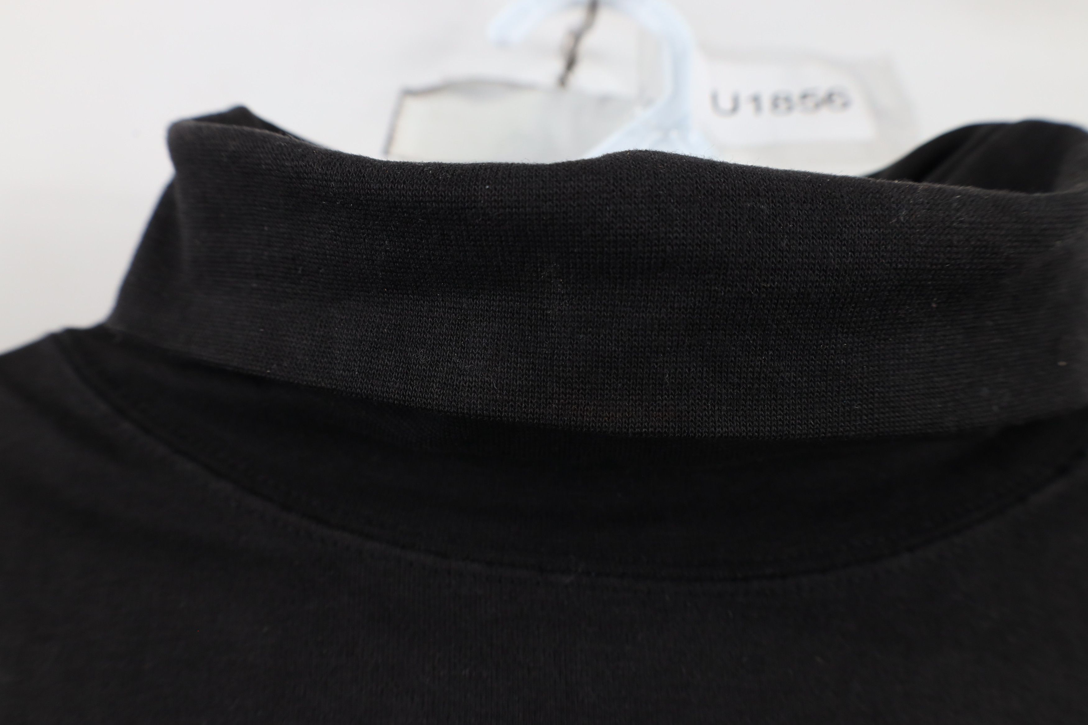 Vintage Vintage 90s Streetwear Blank Cotton Turtleneck T-Shirt Black Size US L / EU 52-54 / 3 - 5 Thumbnail