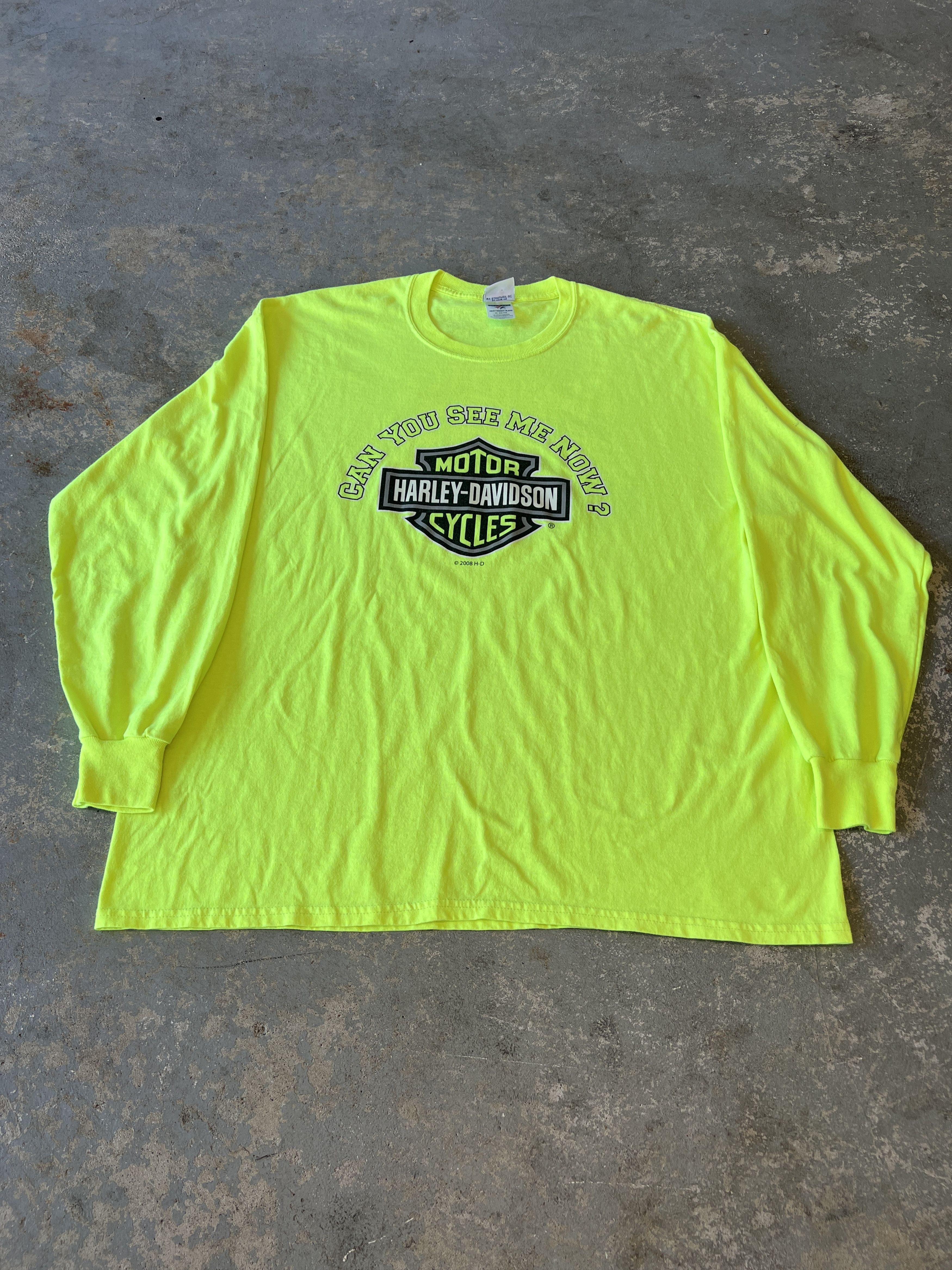 Harley Davidson Vintage Harley Longsleeve | Hi-Vis Motorcycle Tee Size US XXL / EU 58 / 5 - 2 Thumbnail