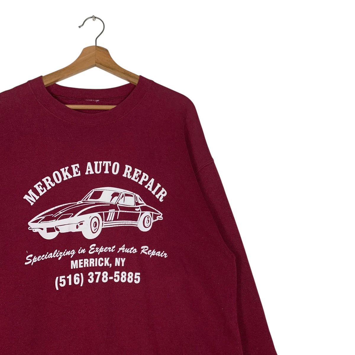 Vintage Vintage MEROKE Auto Repair Crewneck Sweatshirt #1501-C67 Size US L / EU 52-54 / 3 - 5 Thumbnail