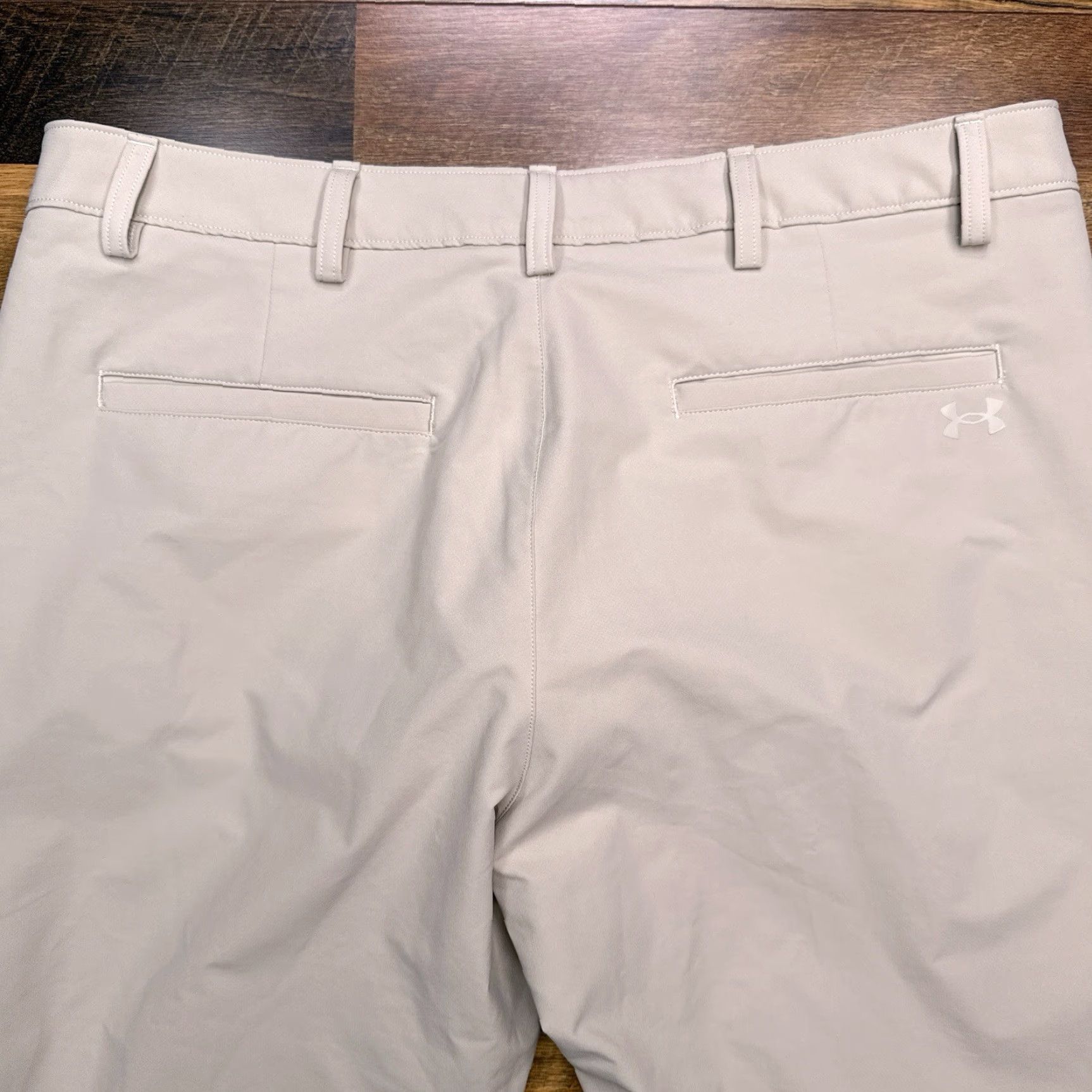 Under Armour Under Armour Pants Mens 40x30 Tan Brown Polyester Regular Straight Size US 40 / EU 56 - 7 Thumbnail