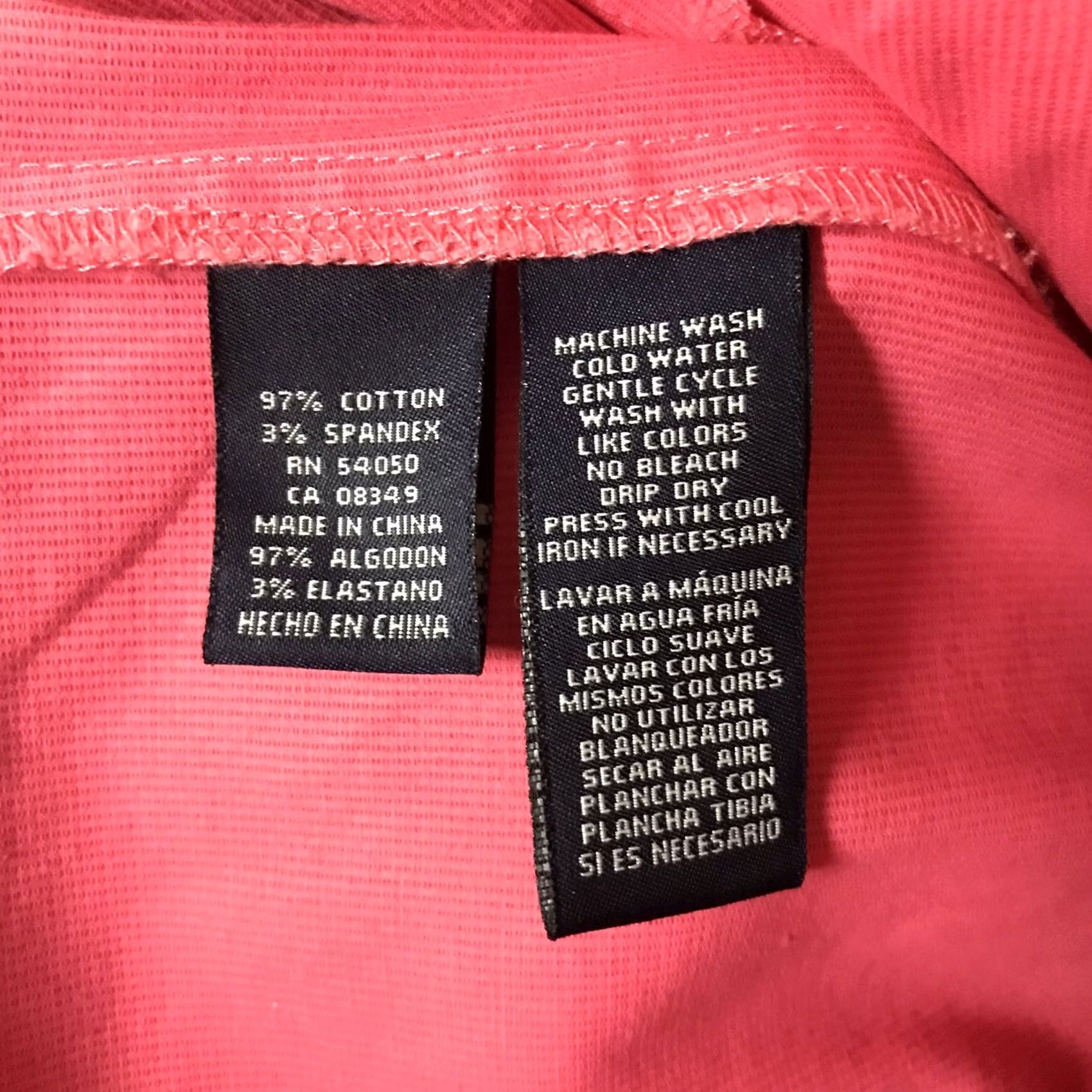 Jones New York Jones New York Signature Pink Cotton Stretch Button Up Jacket L Size L / US 10 / IT 46 - 4 Thumbnail