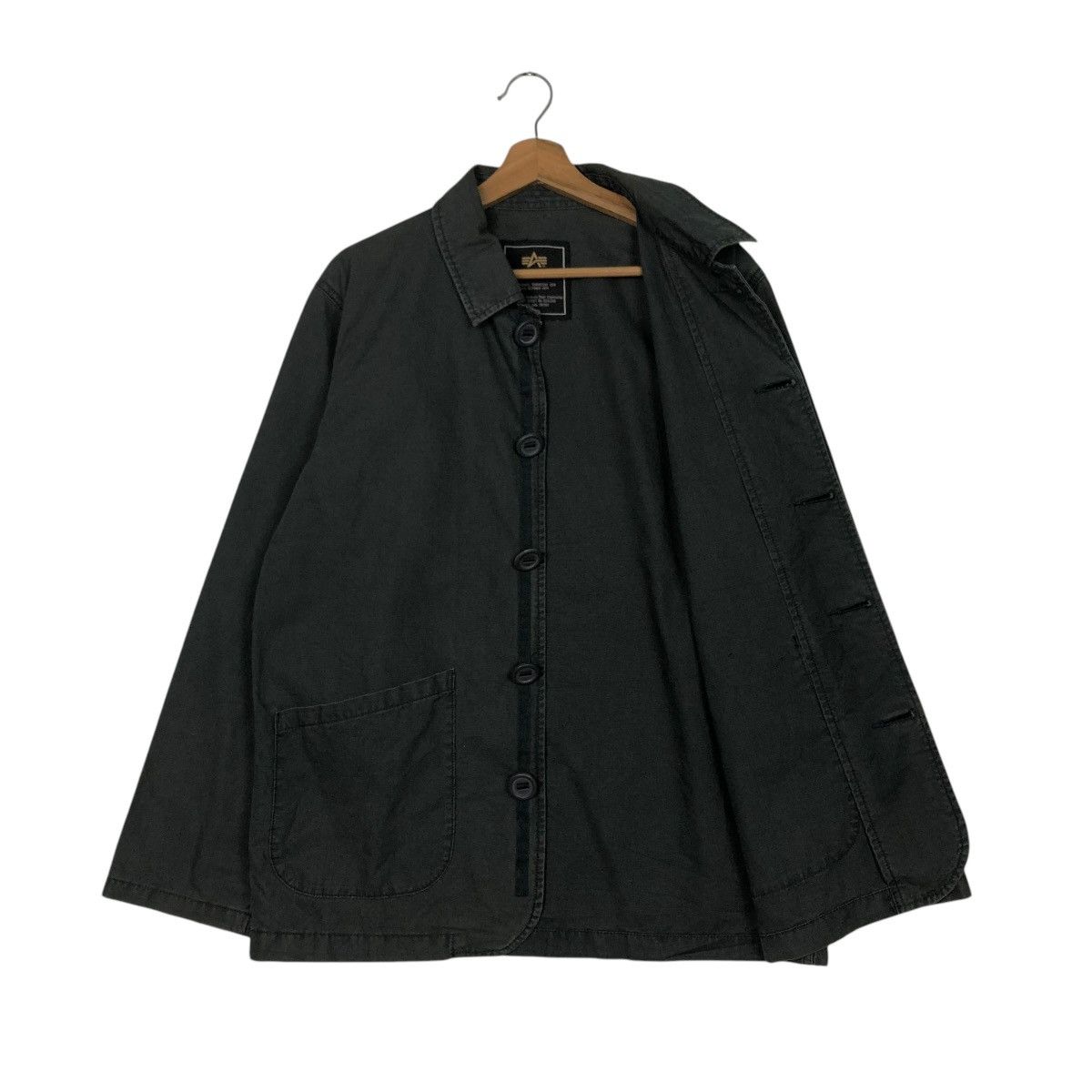 Alpha Industries 🔥VINTAGE CHORE WORK JACKET ALPHA INDUSTRIES MILITARY Size US M / EU 48-50 / 2 - 13 Thumbnail