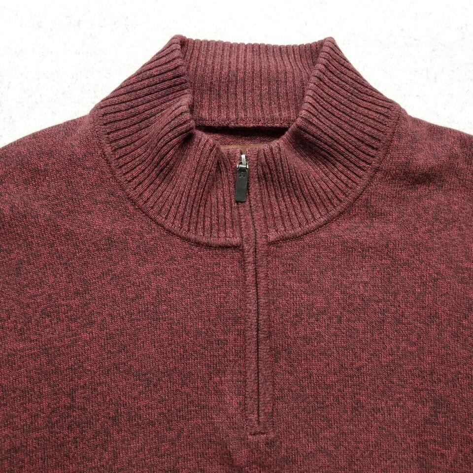 Perry Ellis Perry Ellis Sweater Mens XL Pullover Mock Neck Zip Cotton Size US XL / EU 56 / 4 - 6 Thumbnail