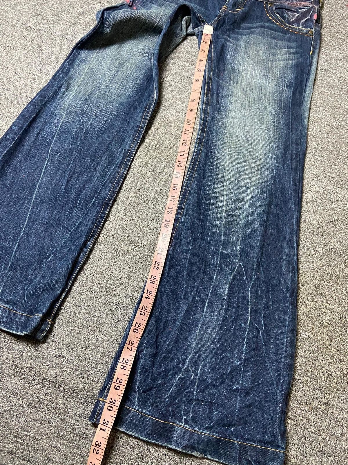 Japanese Brand Japanese Brand Distressed Denim Flare Jeans (143) Size US 30 / EU 46 - 7 Thumbnail