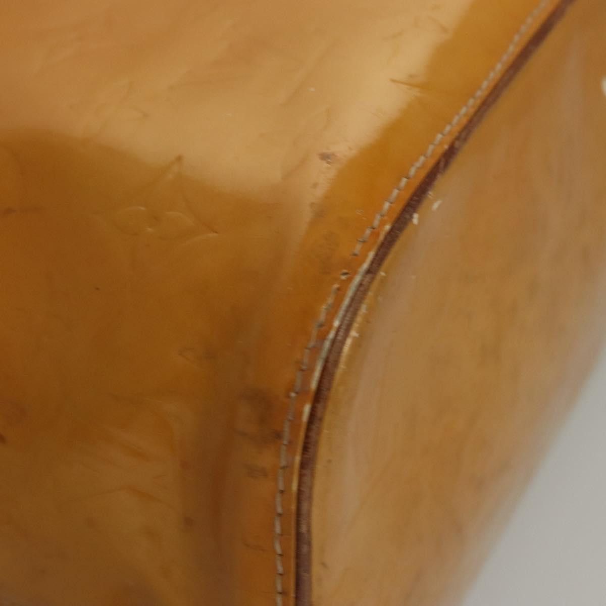 Louis Vuitton LOUIS VUITTON Monogram Vernis Houston Hand Bag Jaune M91121 Size ONE SIZE - 15 Thumbnail