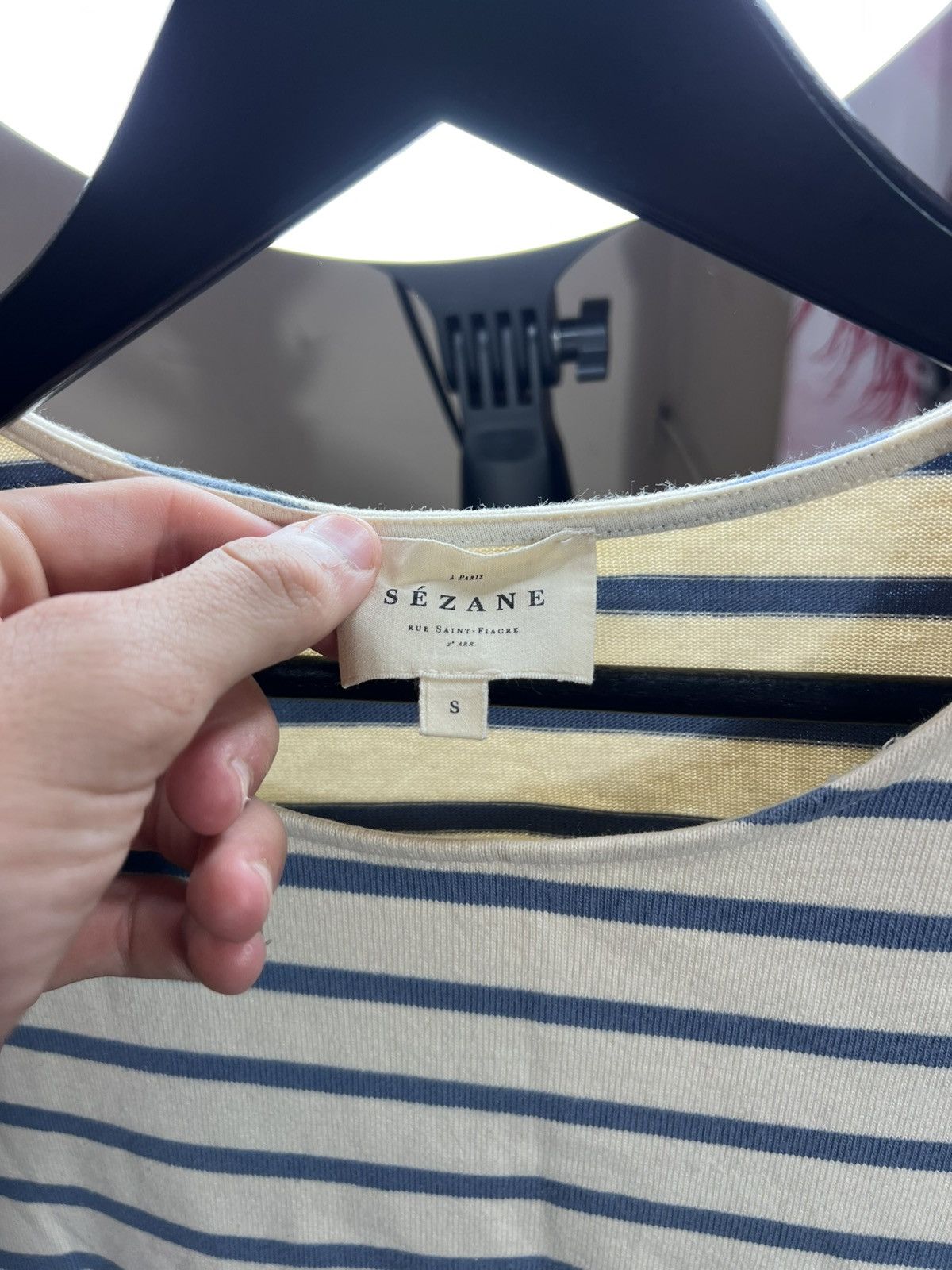 Sezane Sézane Striped Marinière Top – Size S (Women’s) Size S / US 4 / IT 40 - 3 Thumbnail