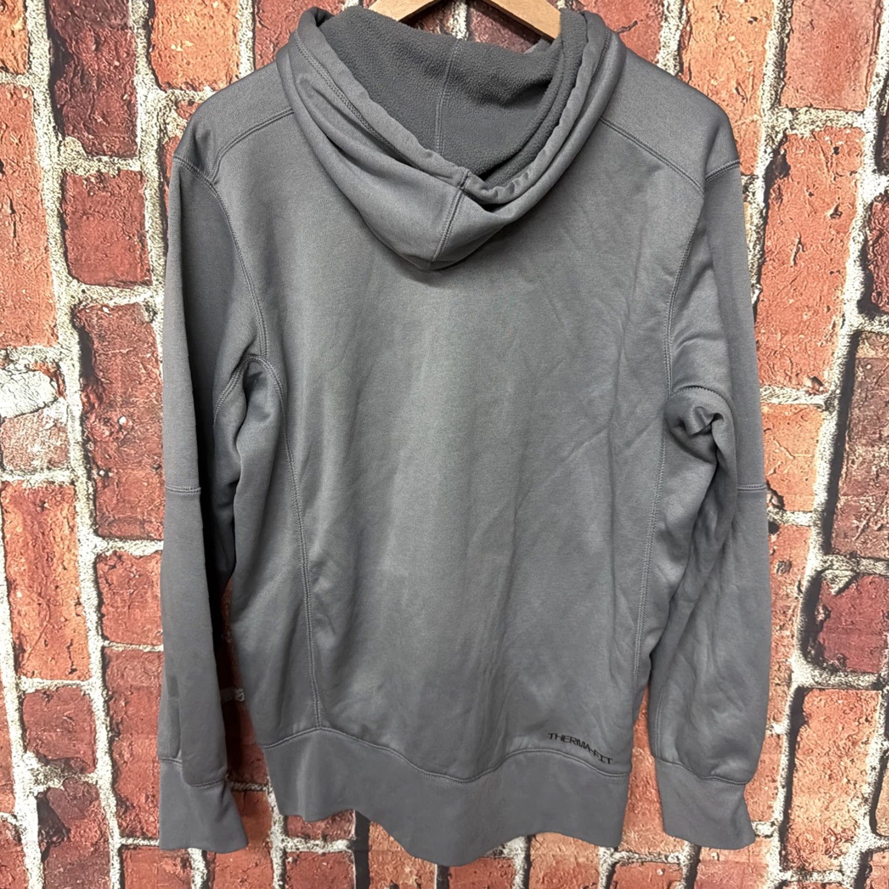 Nike Nike Baseball Hoodie Mens Therma Fit Sweatshirt Long Sleeve Gray Yellow M Size US M / EU 48-50 / 2 - 3 Thumbnail