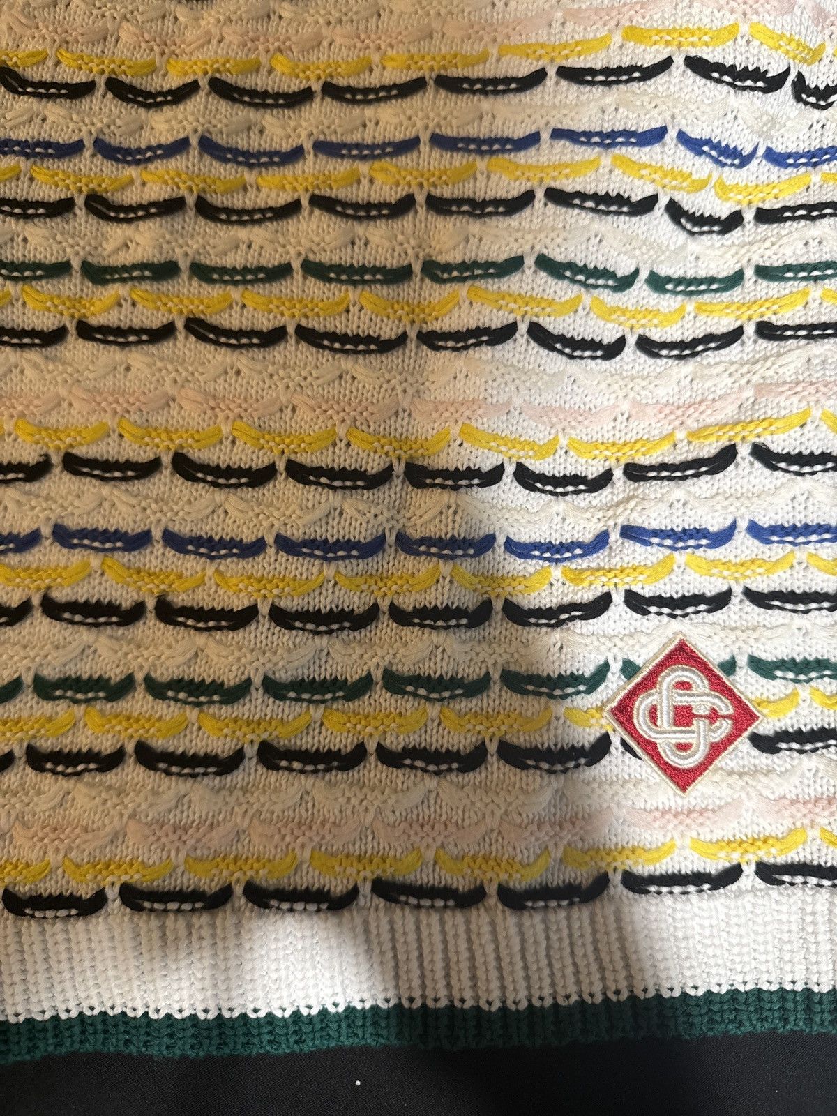 Casablanca $1.2K Tuck Stitch Yellow Stripe Knit Polo & Shorts Size US S / EU 44-46 / 1 - 5 Thumbnail
