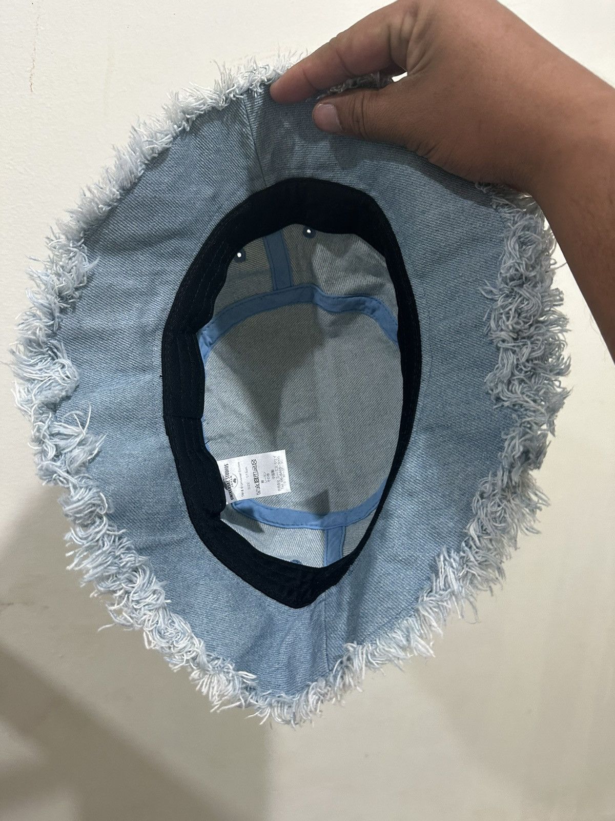 Other Distress JAWS Denim Bucket Hat Size ONE SIZE - 6 Thumbnail