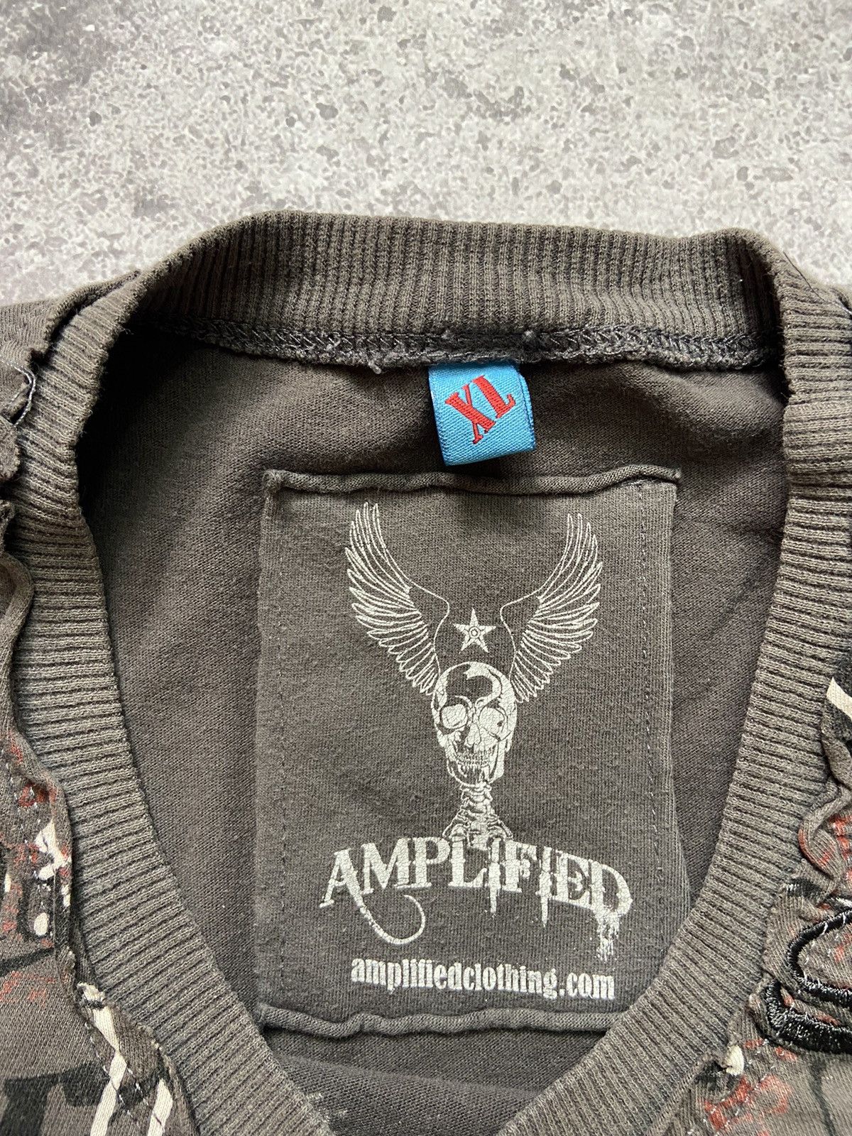 Amplified Amplified Skull Y2K T Shirt Tee Hardy Style Size US XL / EU 56 / 4 - 3 Thumbnail