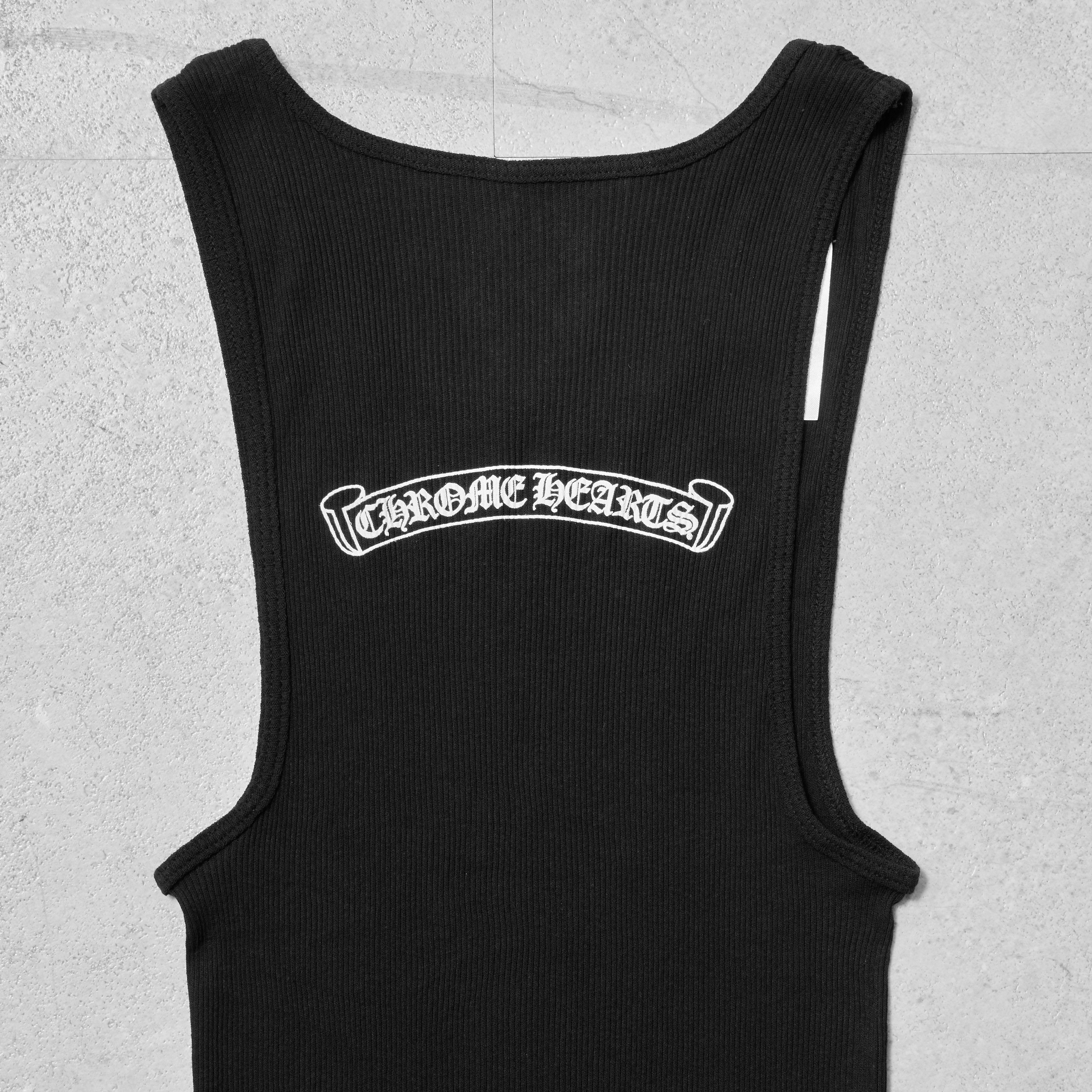 Chrome Hearts CHROME HEARTS SCROLL RIB TANK BLACK Size M / US 6-8 / IT 42-44 - 5 Thumbnail