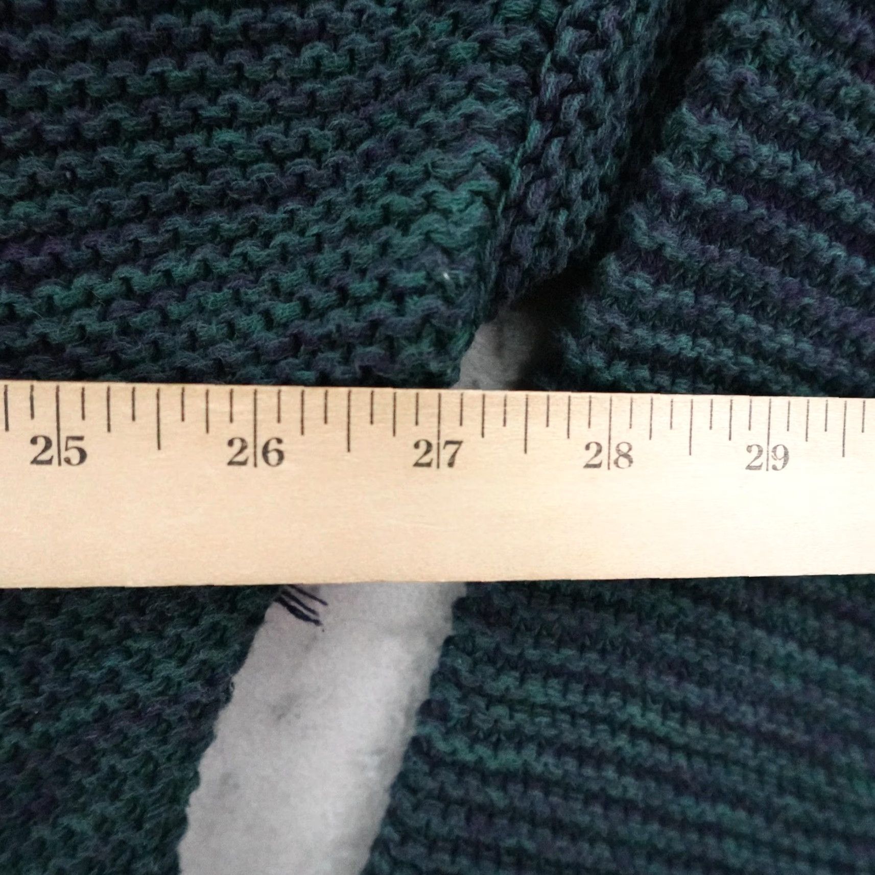 Vintage VINTAGE New River Sweater Men Large Green Chunky Roll Neck Pullover Oversize 90s Knit Cotton Mock Neck Long Sleeve Casual Fall Winter Regular Mens Size US L / EU 52-54 / 3 - 6 Thumbnail