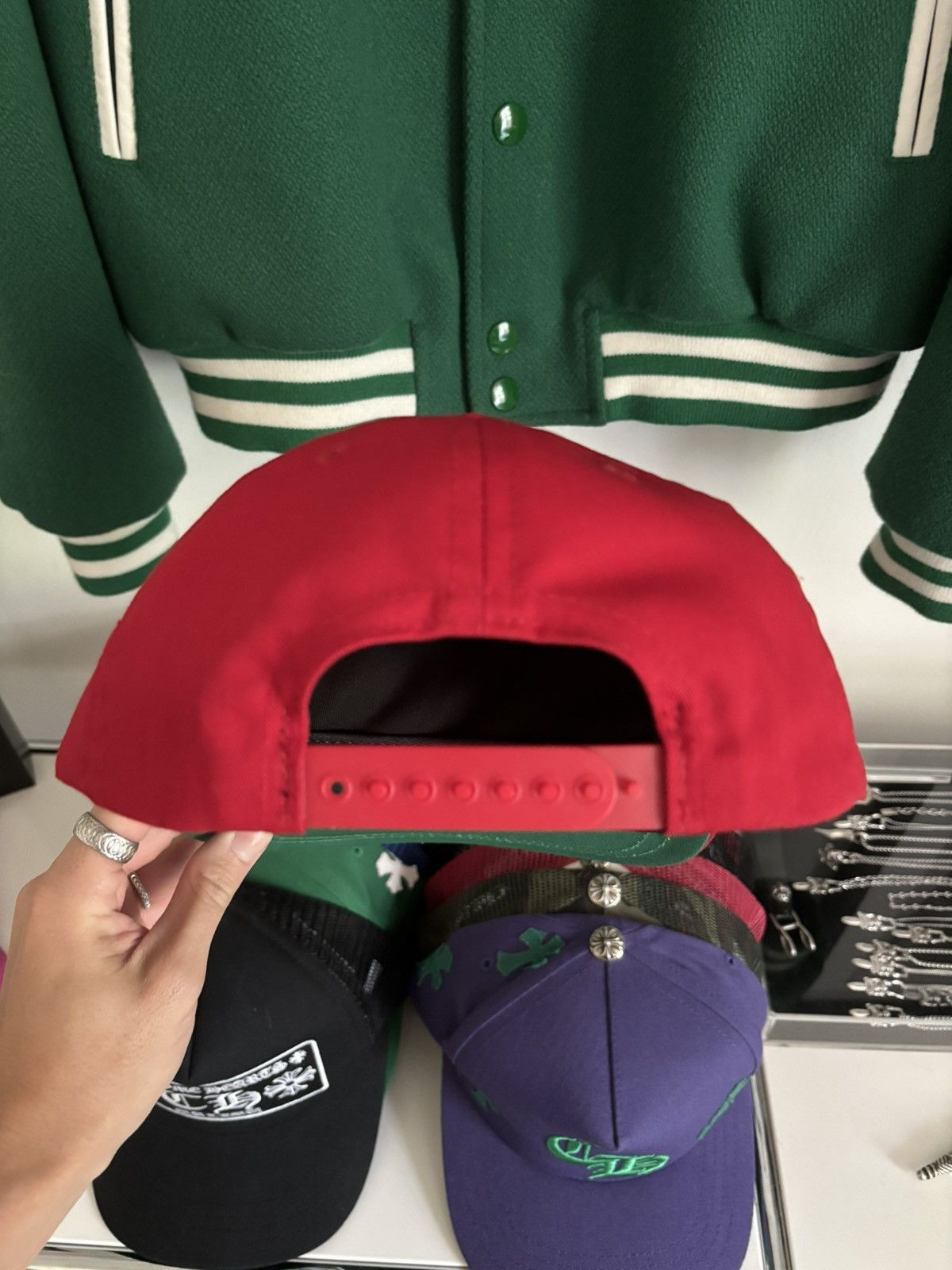 Rhude RHUDE SPELLOUT LOGO HAT Size ONE SIZE - 5 Thumbnail