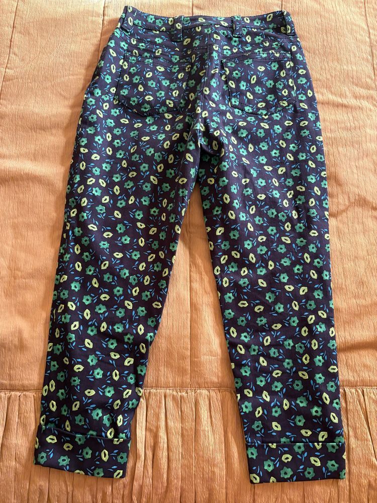 Prada Prada Floral Print Pants Size 27" / US 4 / IT 40 - 2 Thumbnail