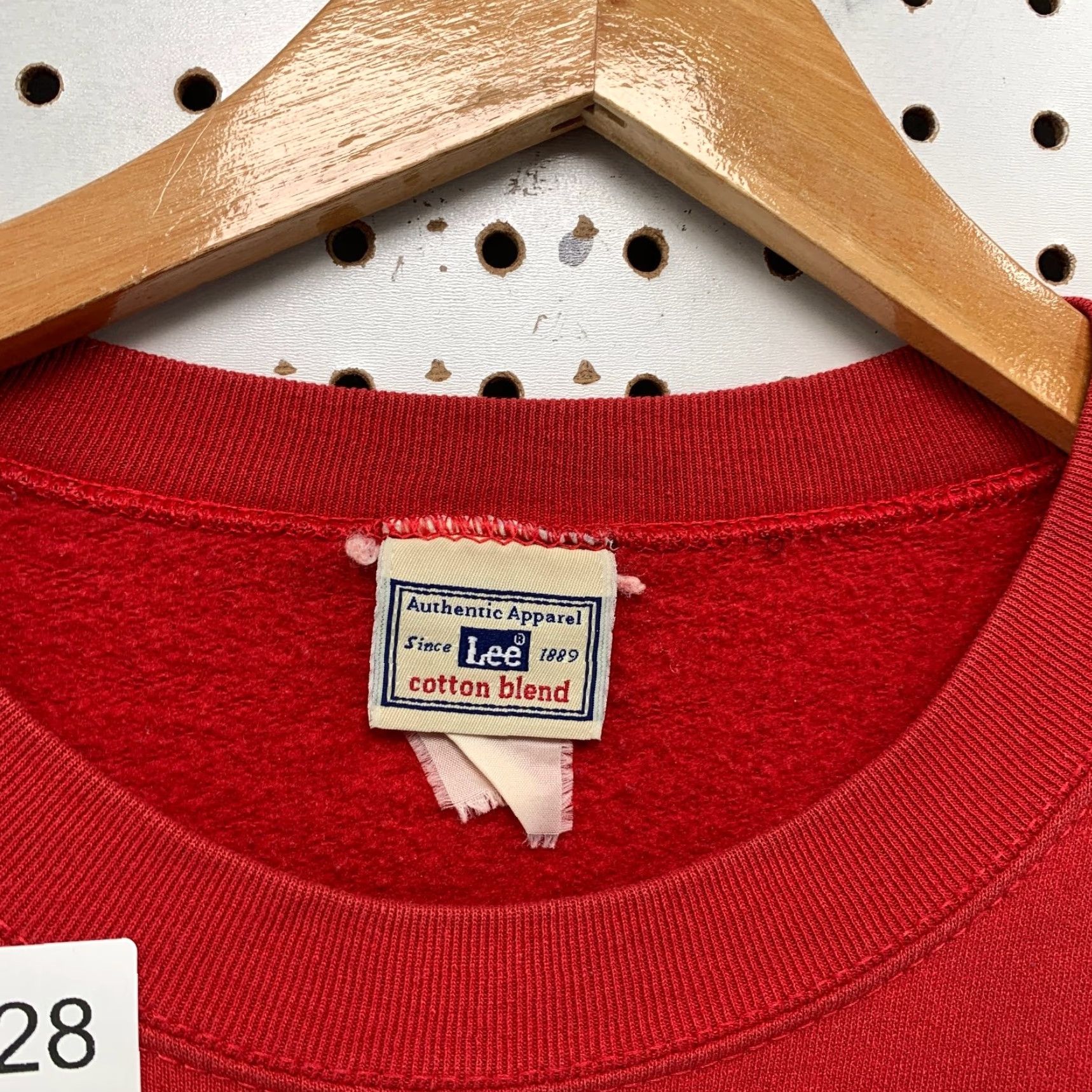 Lee VINTAGE Lee Sweatshirt Mens 3XL Red 90s Religious Crewneck USA Size US XXL / EU 58 / 5 - 2 Thumbnail