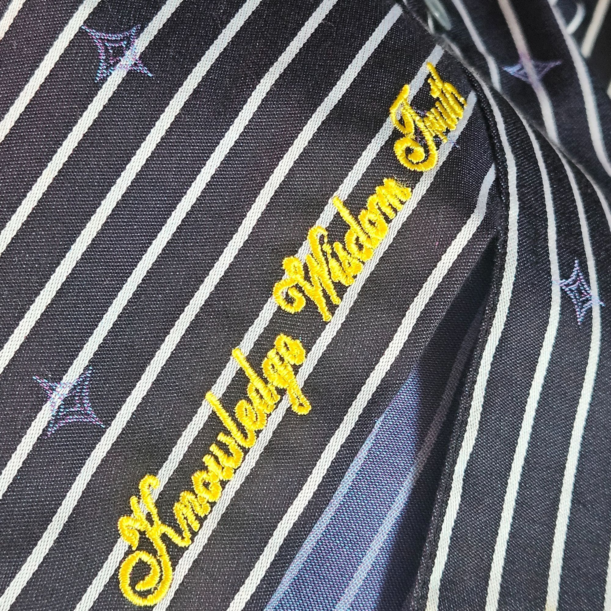 Robert Graham Robert Graham Men's Pinstripe Dress Shirt Black 2XL Quiet Lu Size US XXL / EU 58 / 5 - 6 Thumbnail