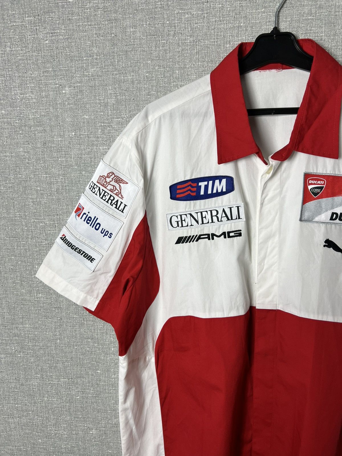 Puma Rare Puma Ducati AMG Racing Button Up Shirt Size US XL / EU 56 / 4 - 3 Thumbnail