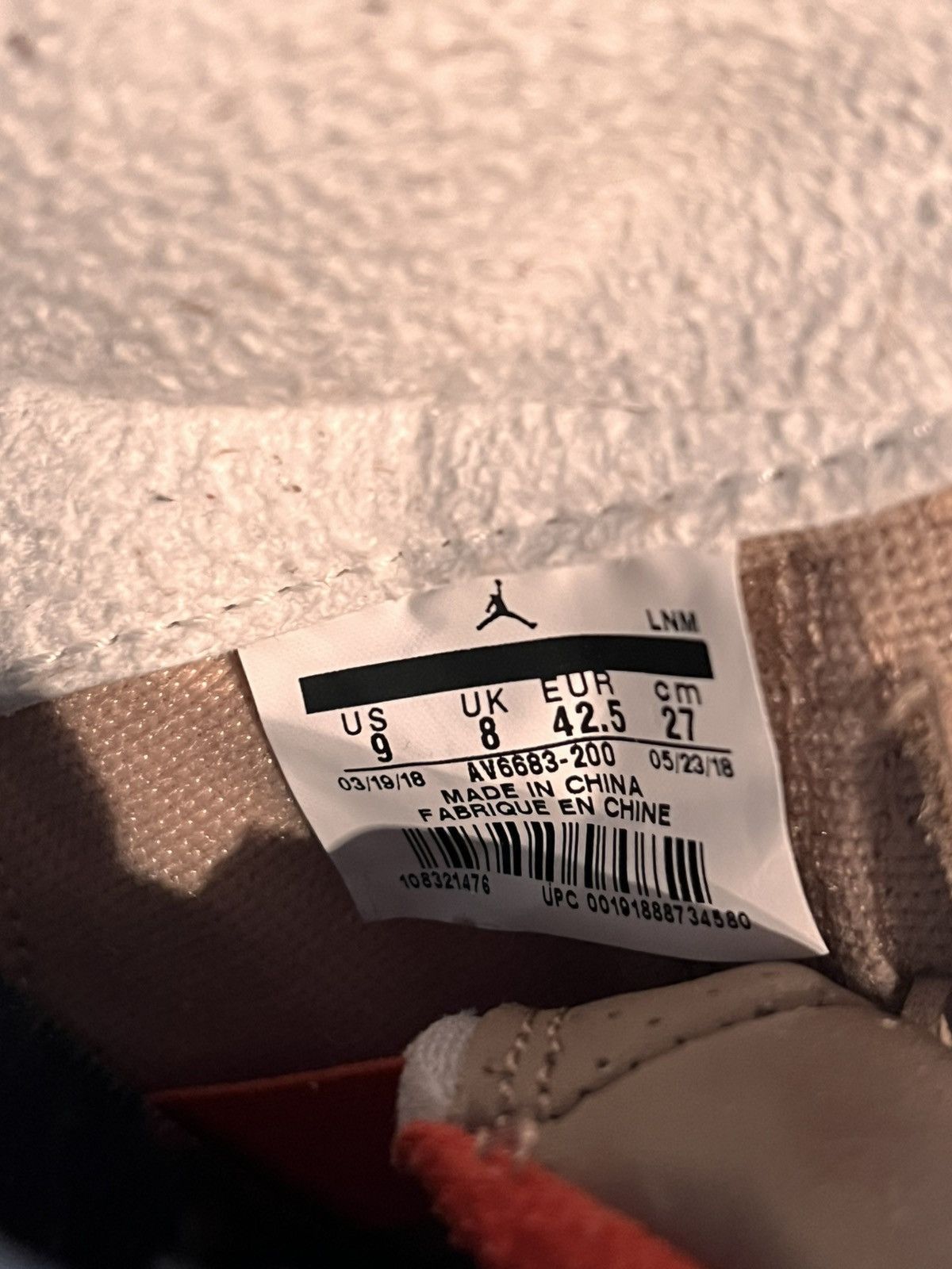 Nike JORDAN 3 RETRO JTH NRG 'BIO BEIGE' Size US 9 / EU 42 - 6 Thumbnail