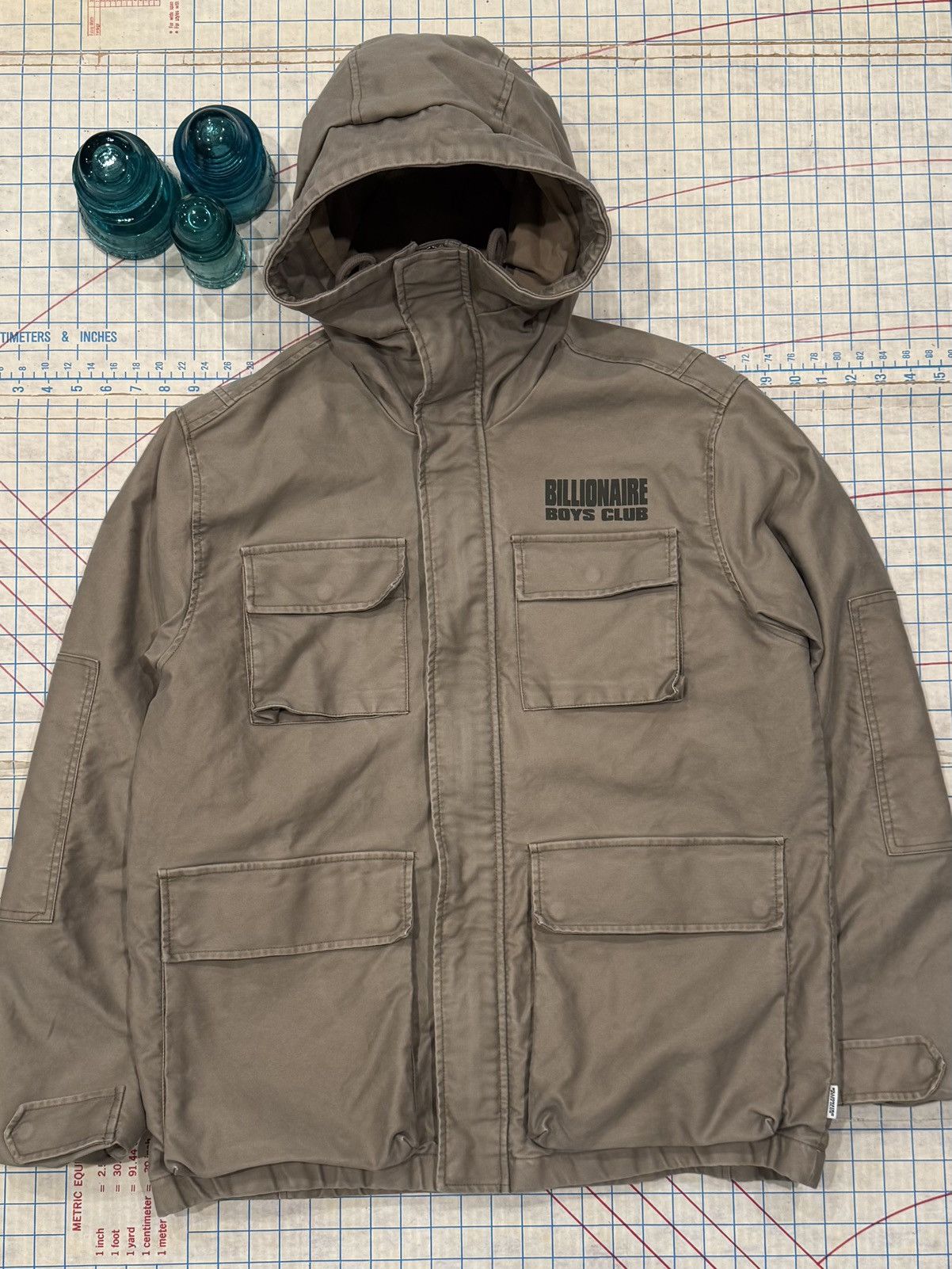Billionaire Boys Club Billionaire Boys Club Beige Cotton Moleskin Field Jacket Men Size US S / EU 44-46 / 1 - 2 Thumbnail