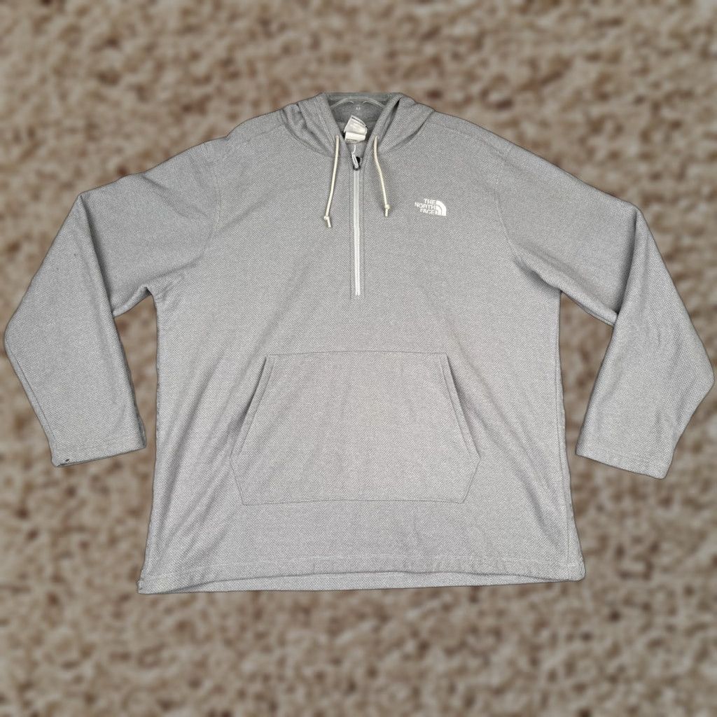 The North Face The North Face Hoodie Mens 2XL Gray 1/4 Zip Kangaroo Pocket Sweatshirt Knit Size US XXL / EU 58 / 5 - 1 Thumbnail