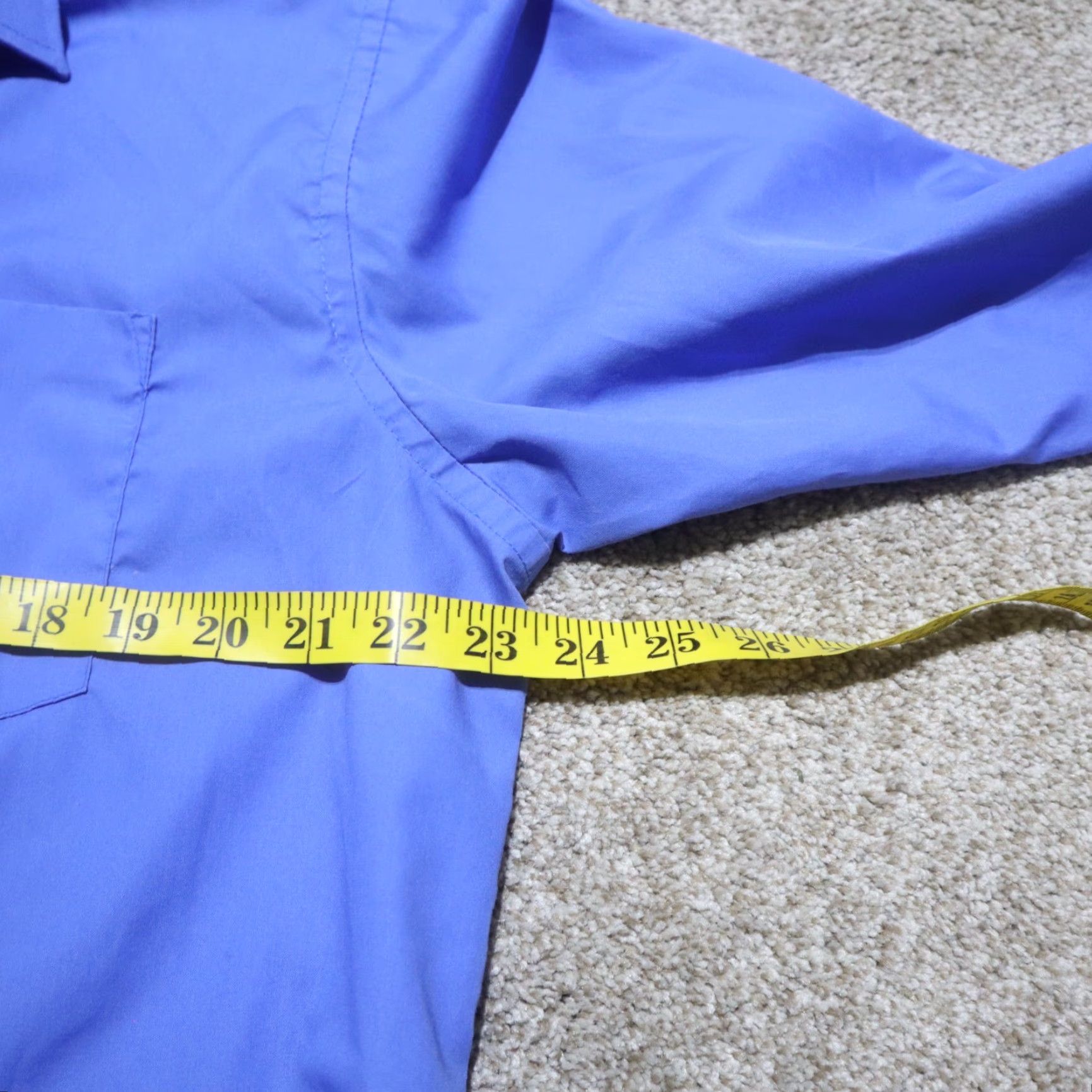 George George Shirt Men L Blue Button-Up Casual 42-44 46 in Cotton Long Sleeve Collared Vintage? No, not vintage Size US L / EU 52-54 / 3 - 5 Thumbnail