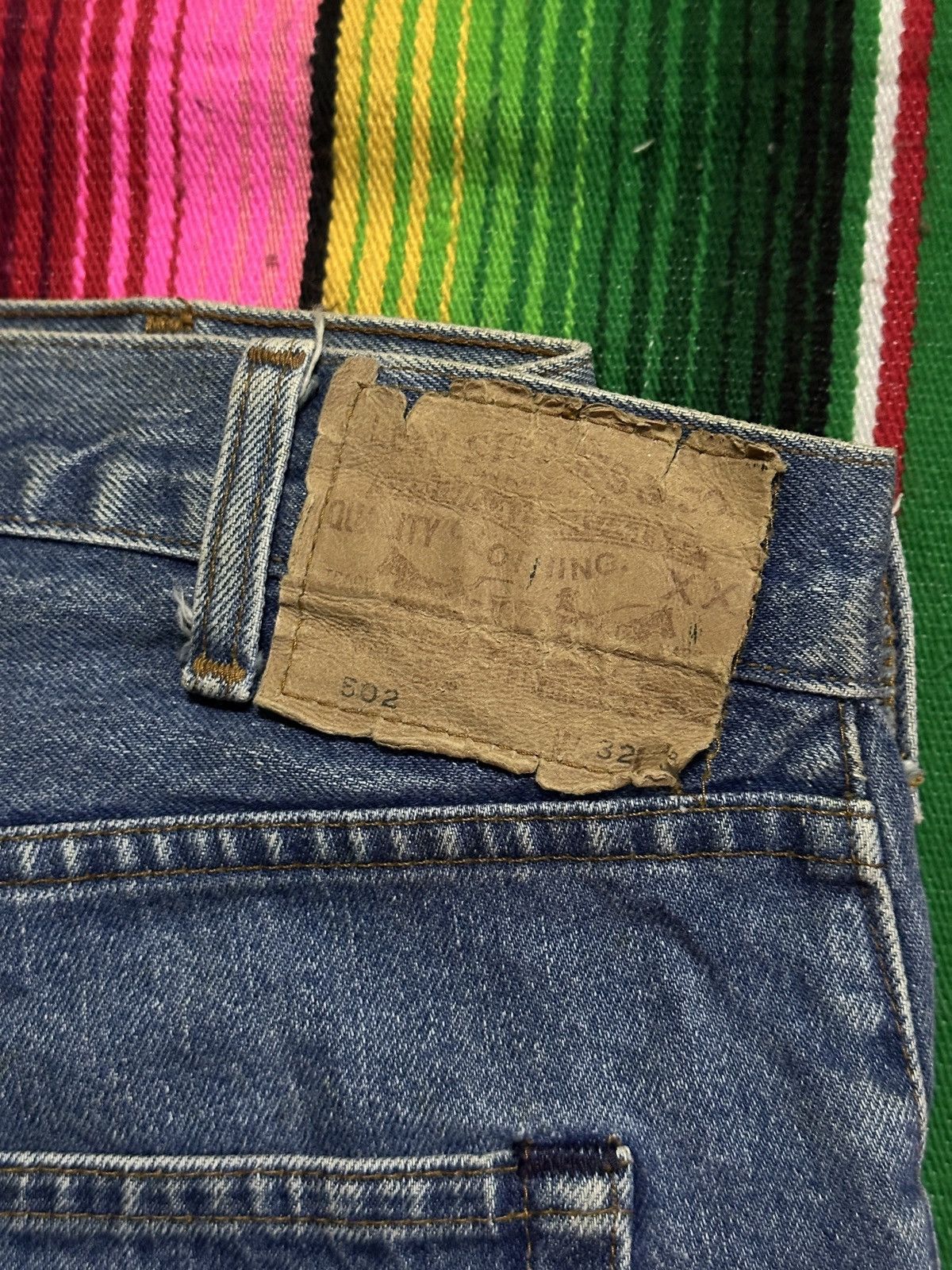 Levi's Vintage Levis 502 Blue Washed 32x41 . Size US 32 / EU 48 - 12 Thumbnail