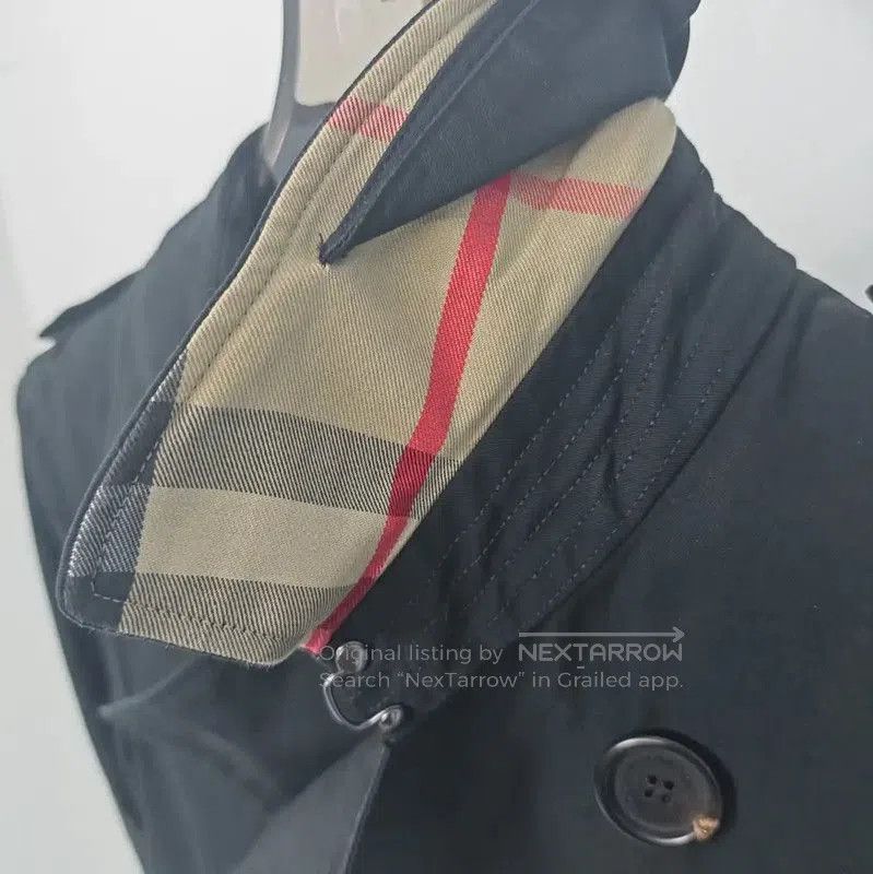 Burberry Burberry Spring Autumn Black Cotton Women's Trench Coat. Size S / US 4 / IT 40 - 7 Thumbnail