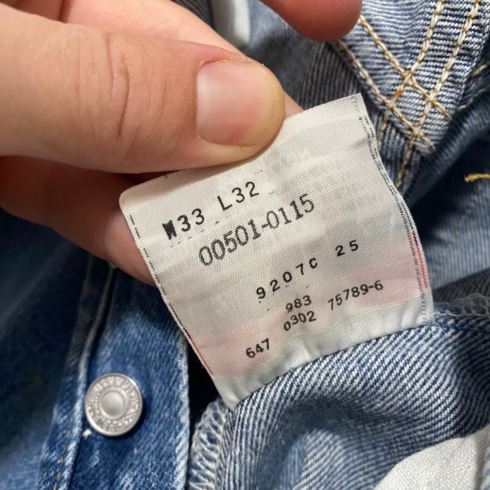 Levi's × Vintage Vintage Levi's 501 Button Fly Denim Jeans Size US 33 - 8 Thumbnail