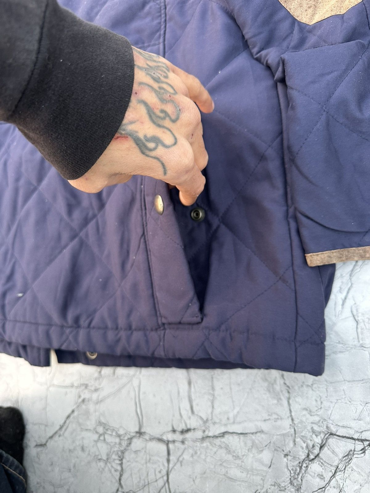 Ralph Lauren 00s Ralph Lauren Navy Quilted Field Jacket Size US M / EU 48-50 / 2 - 5 Thumbnail