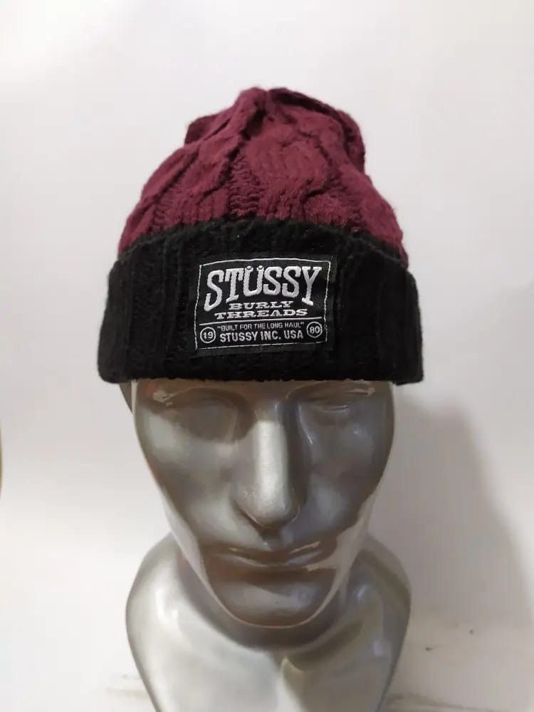 Stussy Stussy two tone colour Beanie Hat Size ONE SIZE - 1 Thumbnail