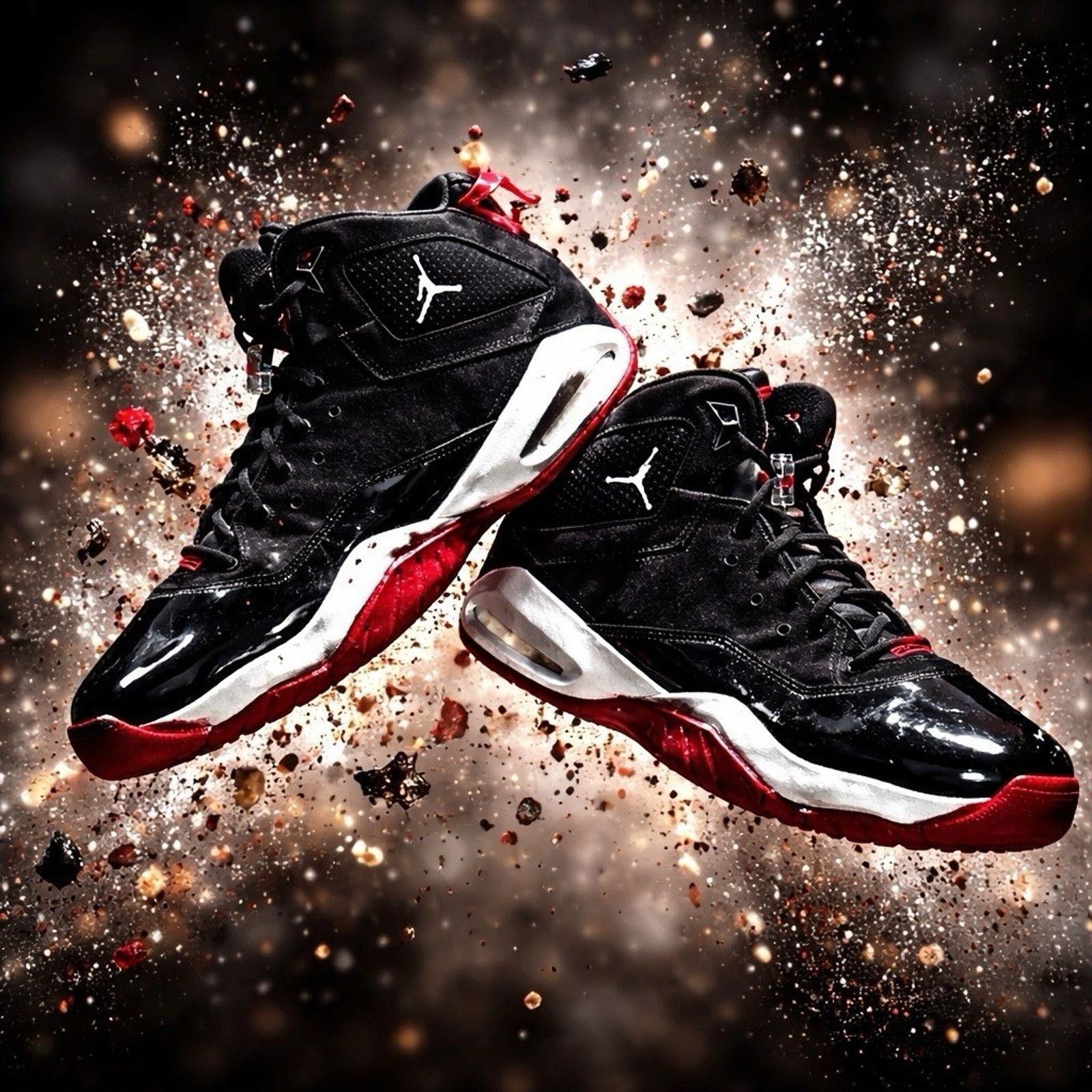 Nike Nike Air Jordan B'Loyal Bred Basketball Size 13 315317-026 Size US 13 / EU 46 - 1 Thumbnail