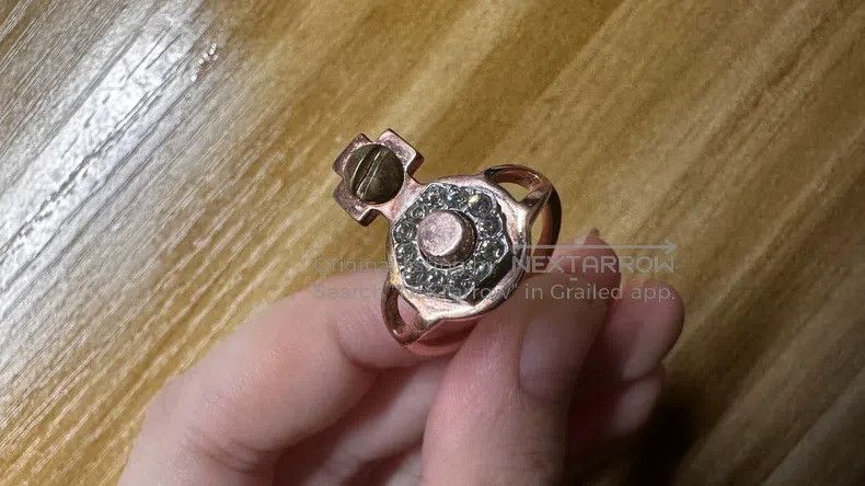 Vivienne Westwood Vivienne Westwood size S Industrial style logo ring Size ONE SIZE - 3 Thumbnail