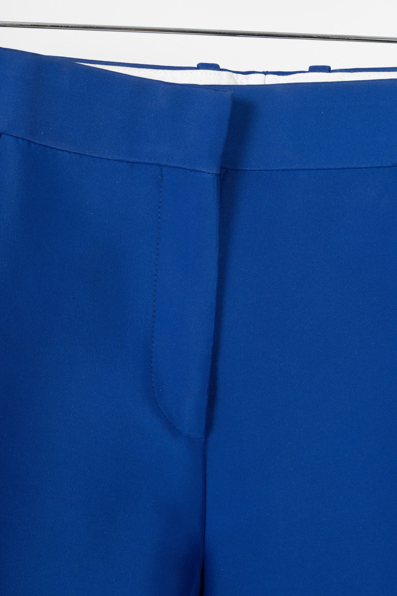Celine Celine PF11 Blue Viscose-Blend Tapered Crop Trousers Size 28" / US 6 / IT 42 - 6 Thumbnail