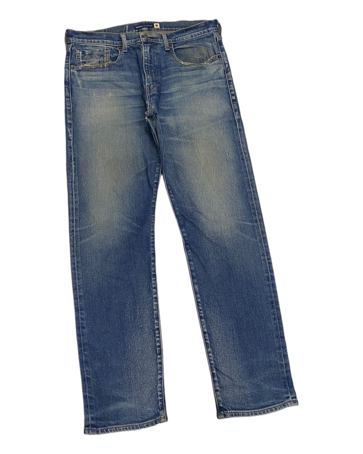 Japanese Brand × Levi's × Levi's Made & Crafted LEVIS MADE & CRAFT JAPAN MADE SELVEDGE DISTRESSED DENIM JEAN Size US 35 - 7 Thumbnail