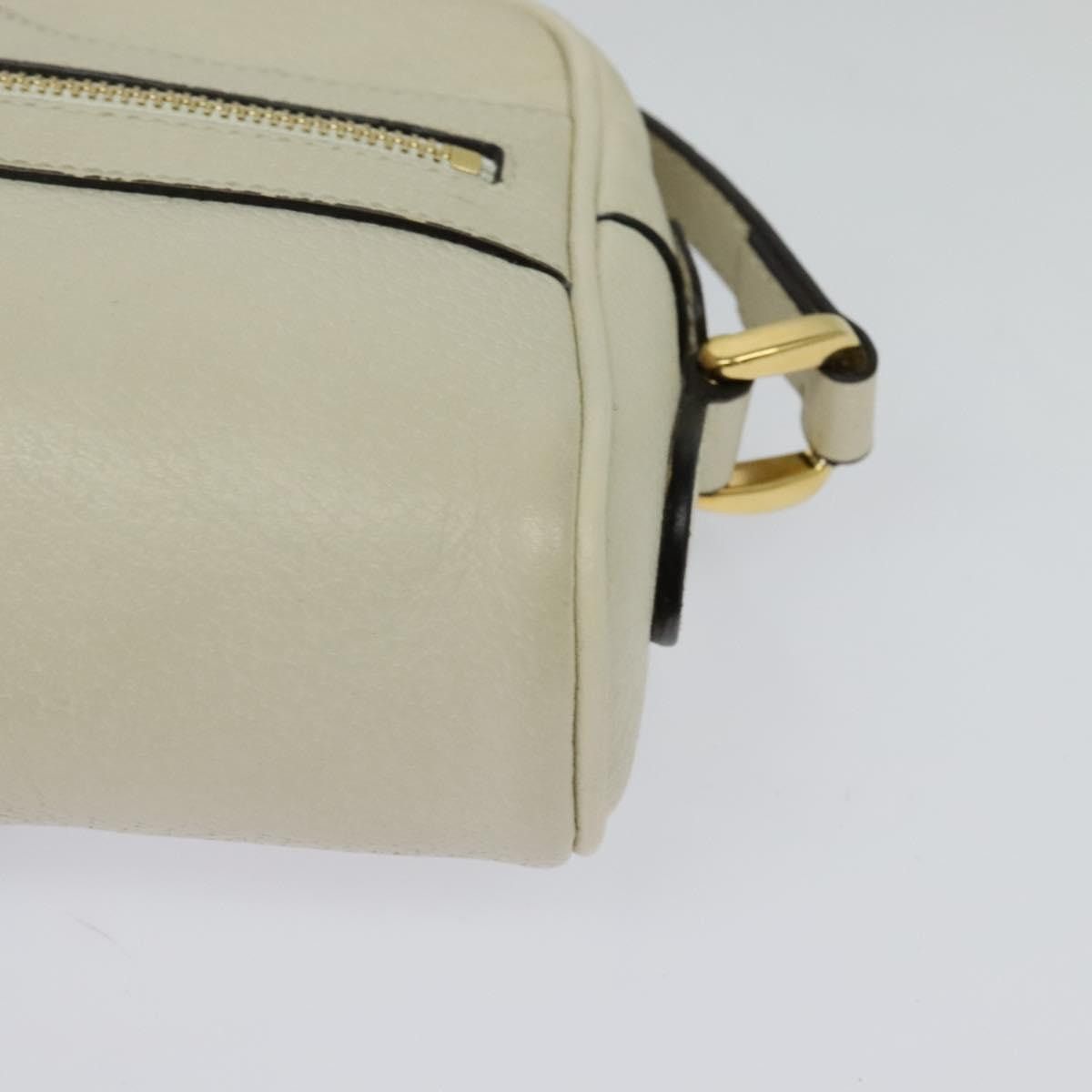 Gucci GUCCI Sherry Line Shoulder Bag Leather White Red Navy Size ONE SIZE - 11 Thumbnail