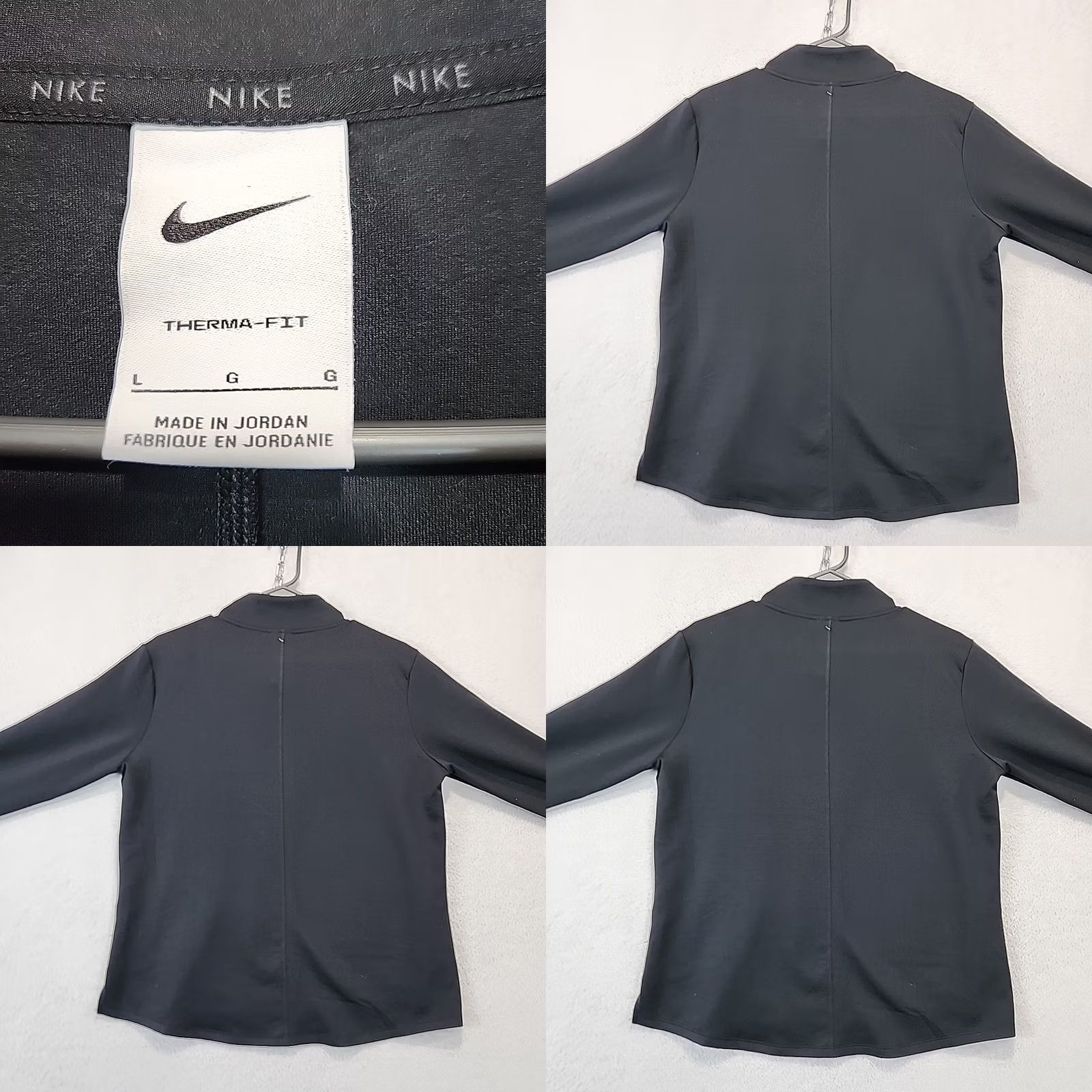 Nike Nike Therma-FIT 1/4 Zip Running Jacket Nike Pullover Women's L Black Athleisure Jacket Long Sleeve Regular Fit 1/4 Zip Black Womens Size L / US 10 / IT 46 - 9 Thumbnail