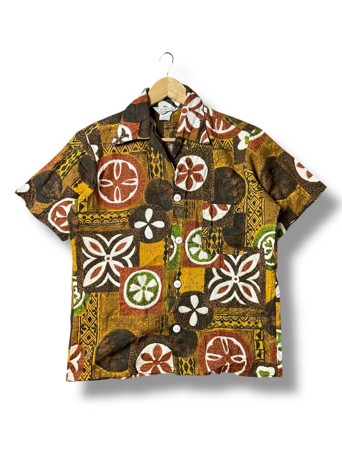 Japanese Brand Sea Island Brand Abstract Button Up Shirt (6) Size US S / EU 44-46 / 1 - 1 Thumbnail