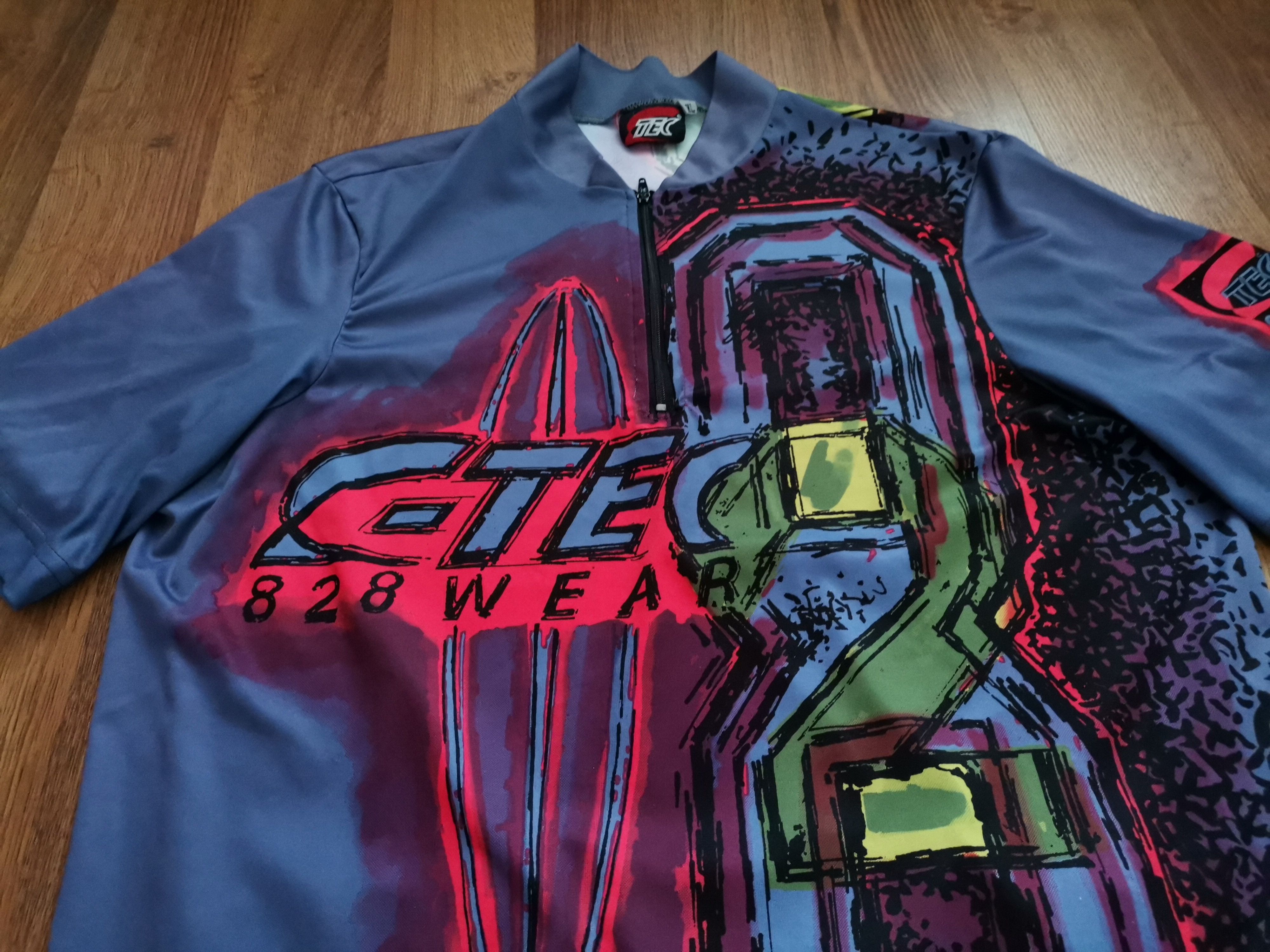 Vintage Vintage TEC Cycling Jersey Size US XL / EU 56 / 4 - 2 Thumbnail