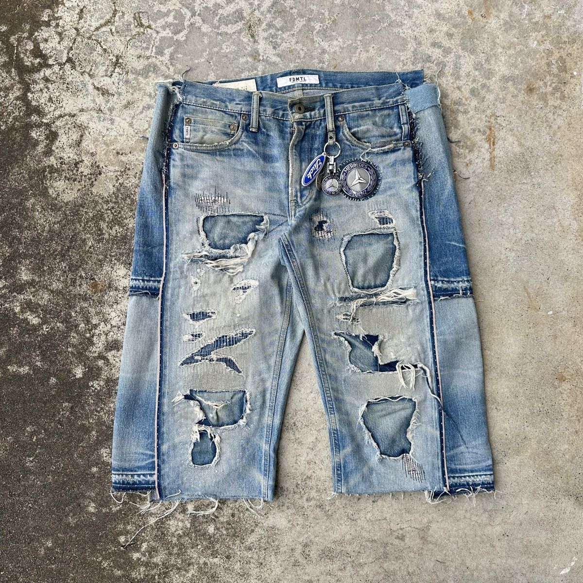 Japanese selvedge denim Bui Doi jorts ((ByWin))