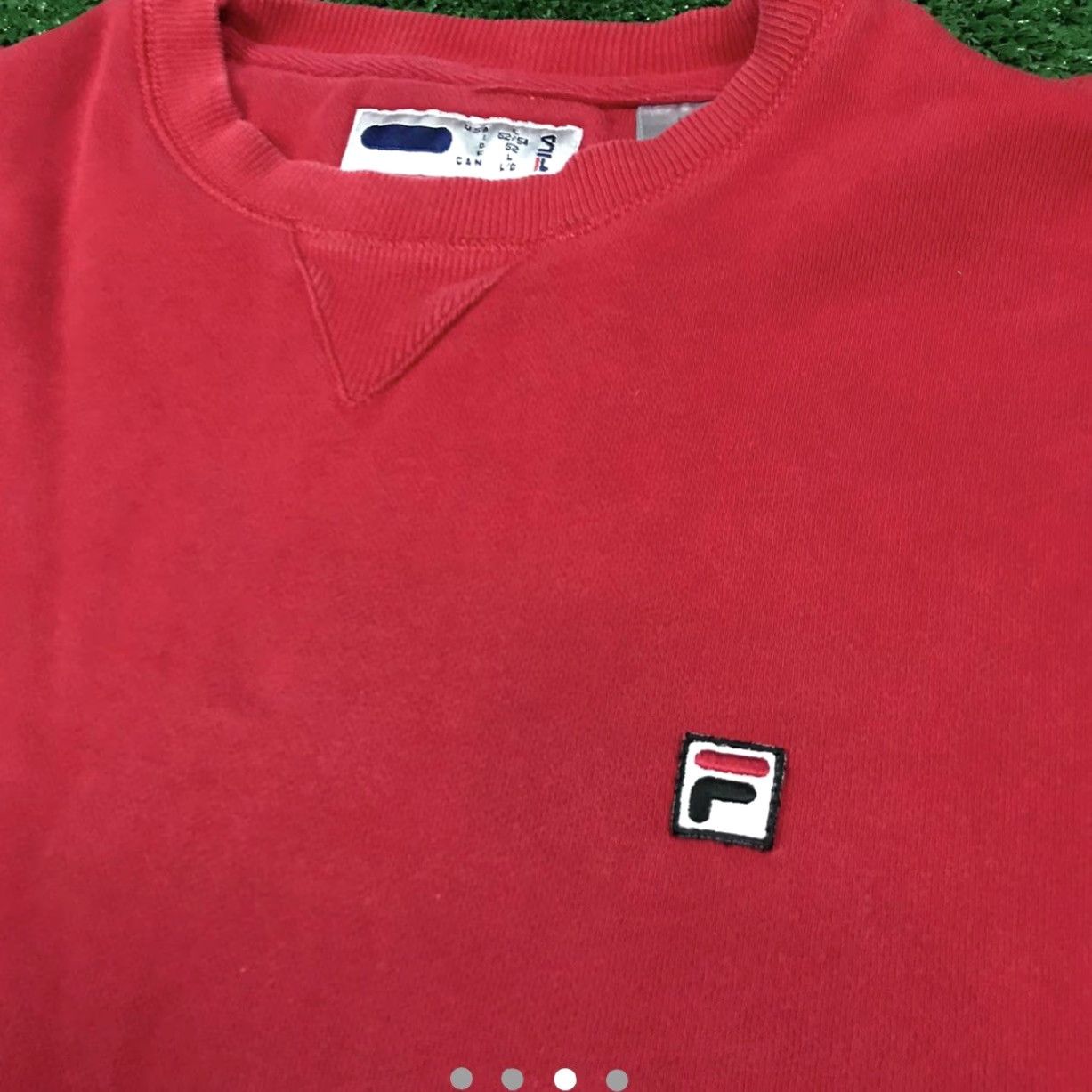 Fila VINTAGE FILA Embroidered Sweatshirt Adult Large Red Crew Neck Pullover Mens 90s Street Wear Size US L / EU 52-54 / 3 - 3 Thumbnail