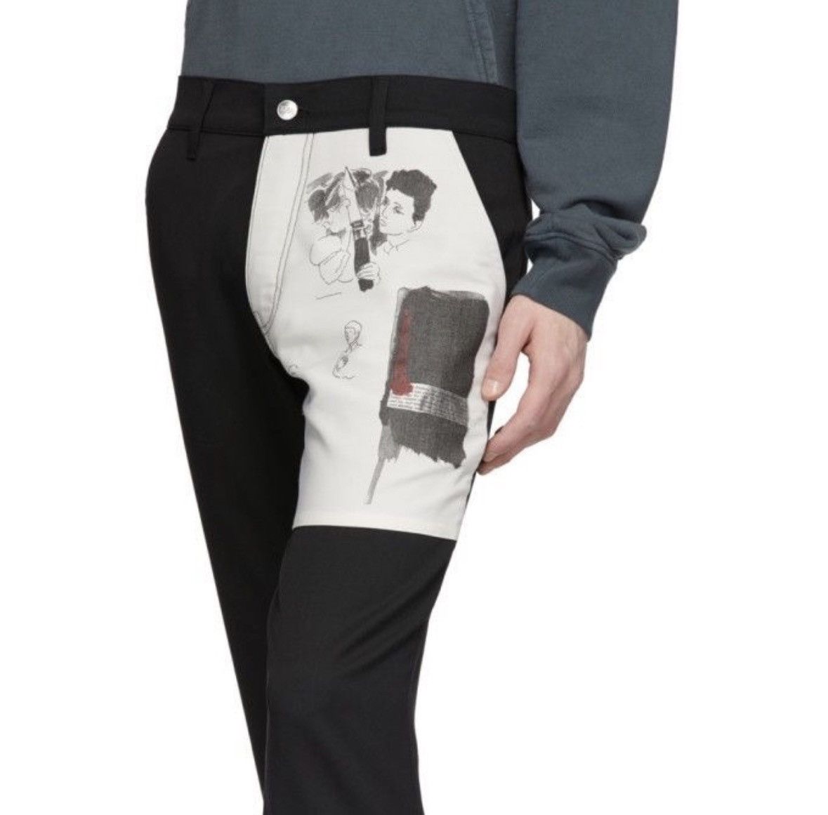 Enfants Riches Deprimes ERD 20ss Skinny Wool Patch Trouser Size US 30 / EU 46 - 3 Thumbnail