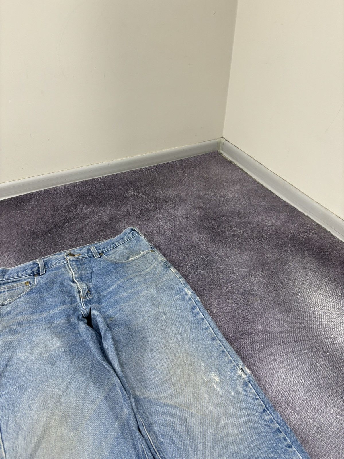 Carhartt Vintage Carhartt Relaxed Fit Faded Blue Work Denim Jeans Size US 34 / EU 50 - 10 Thumbnail