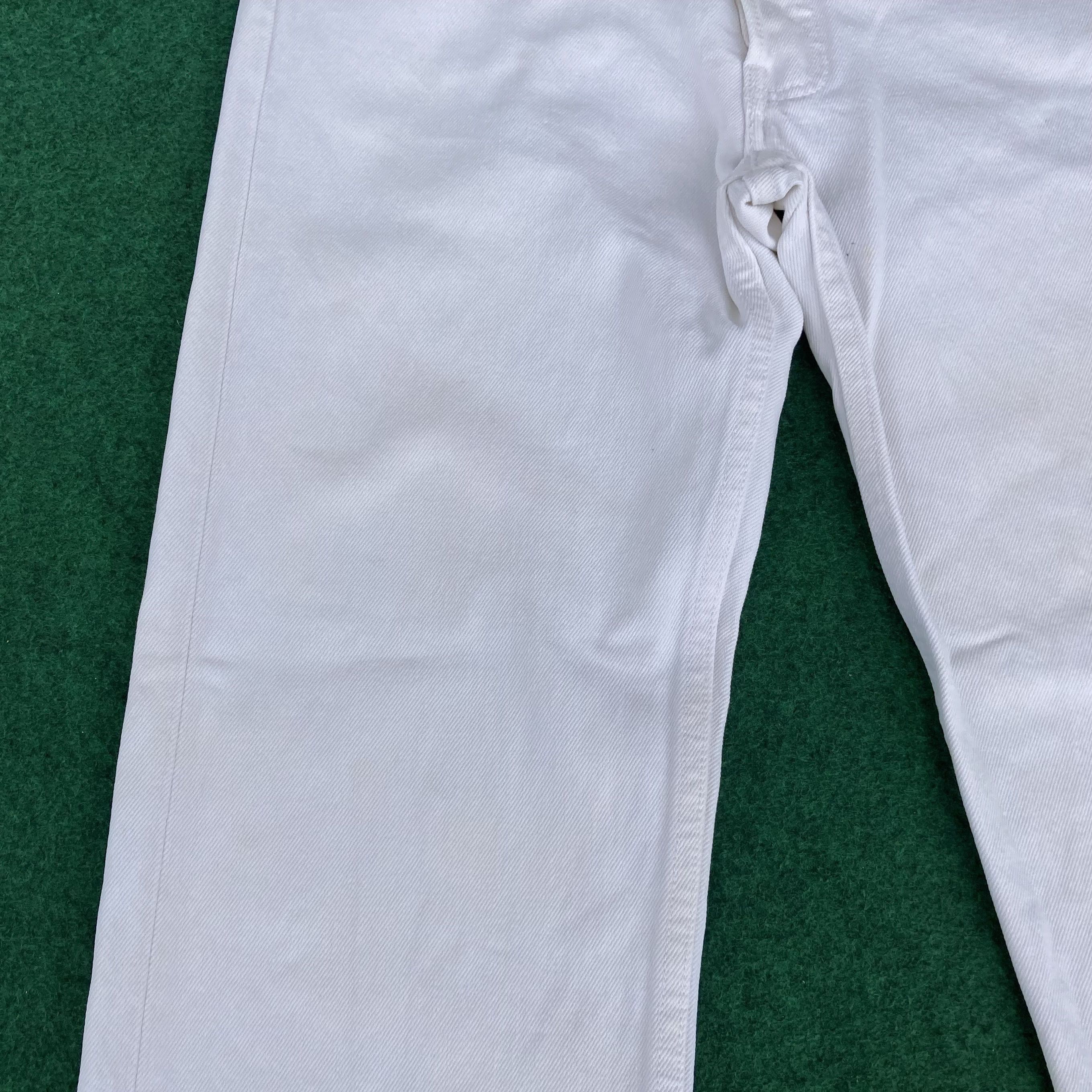 Levi's × Vintage Vtg Levis 501 Distressed Ripped Sz 29 White Grunge Jeans Size US 29 - 7 Thumbnail